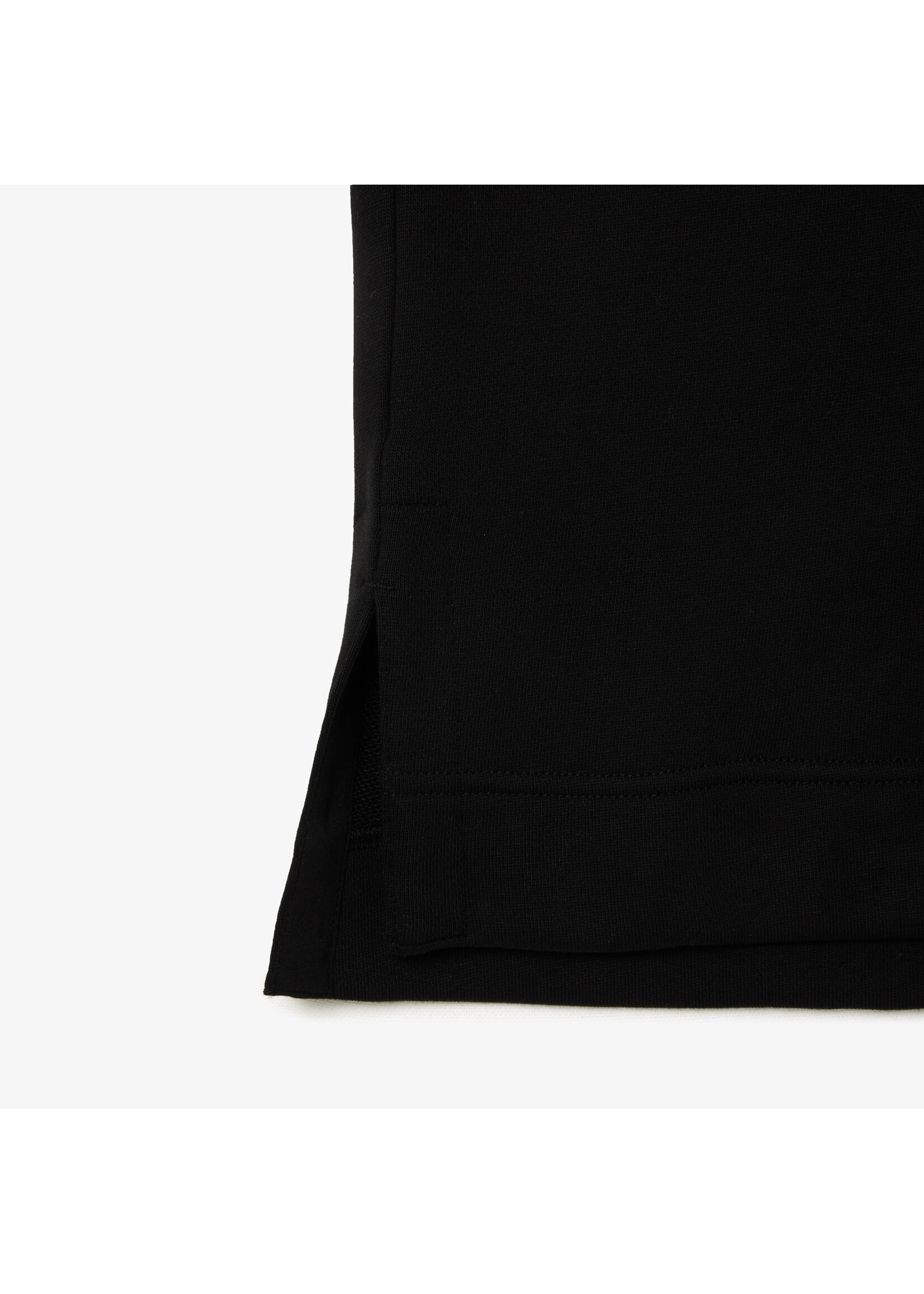LACOSTE Robe sweatshirt en molleton surdimentionnée pour femme-NOIR