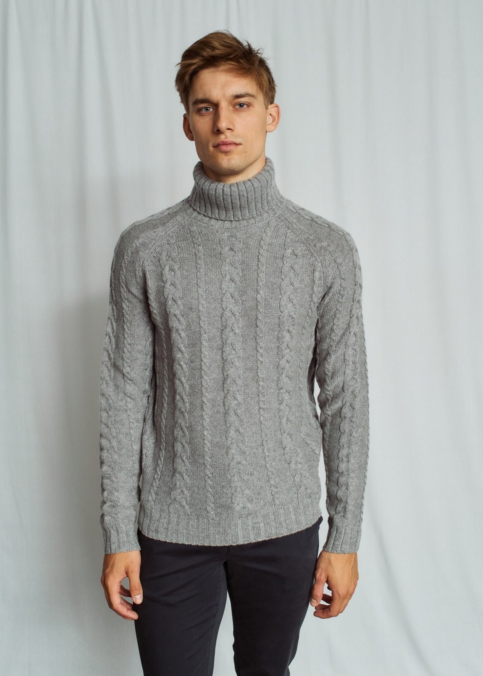 BRUUN & STENGADE Kano Regular Fit Knitwear - Grey