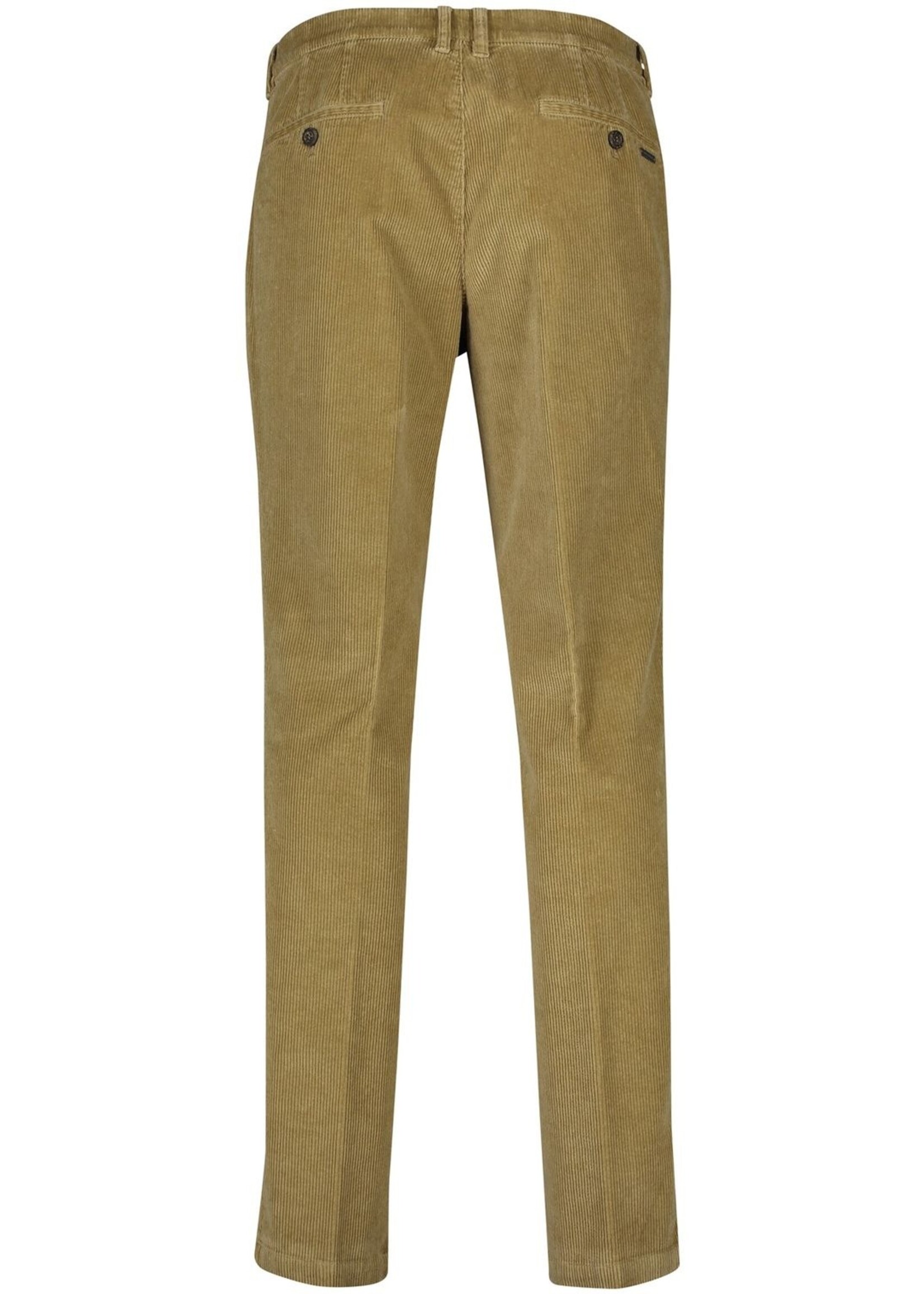M.E.N.S. Pantalon en velours cordé en coton extensible pour homme-Taupe