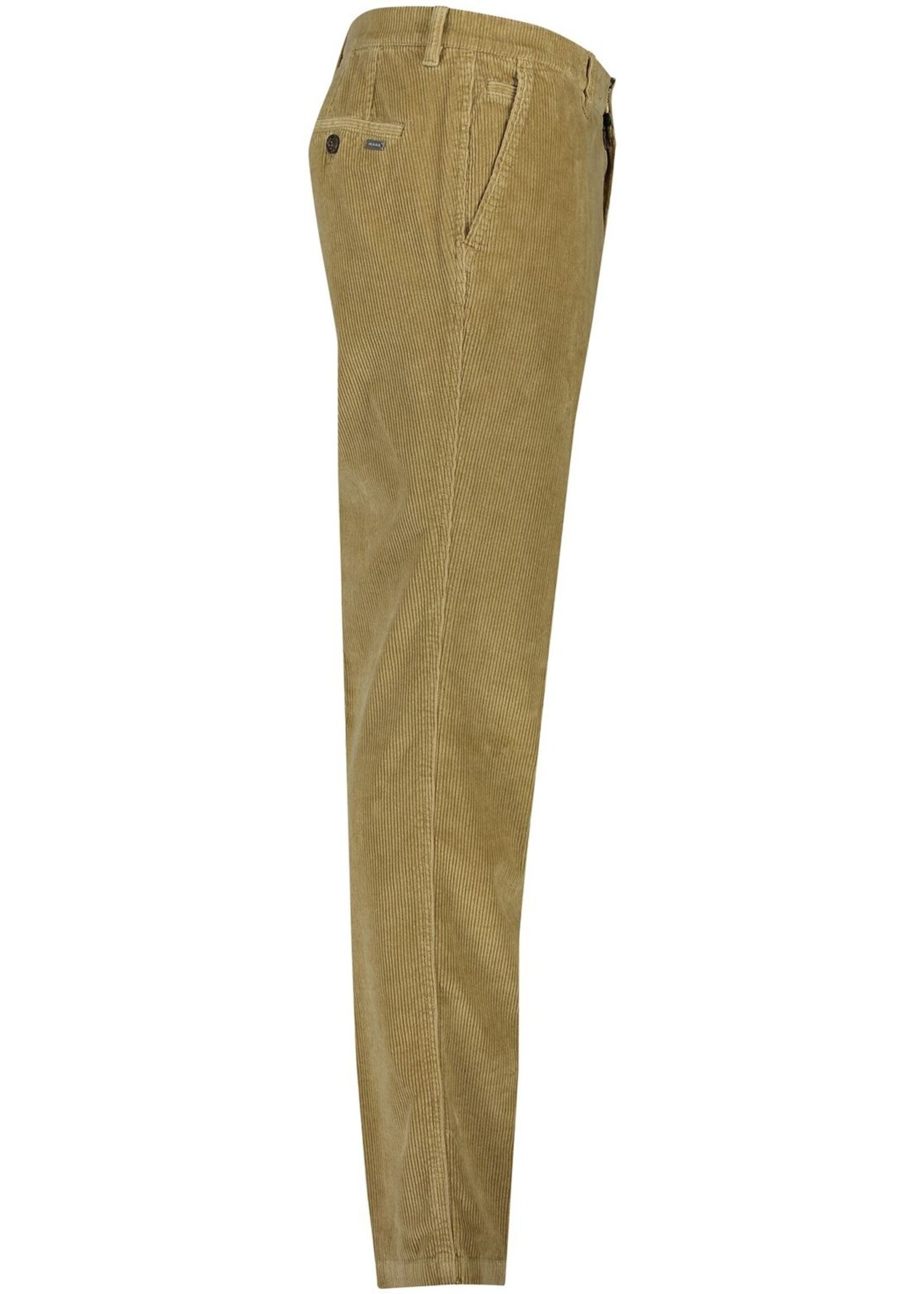 M.E.N.S. Pantalon en velours cordé en coton extensible pour homme-Taupe