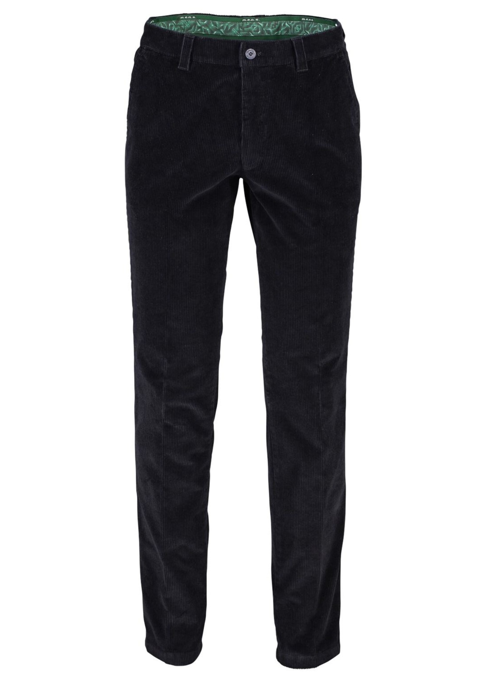 M.E.N.S. Pantalon en velours cordé en coton extensible pour homme-Marine