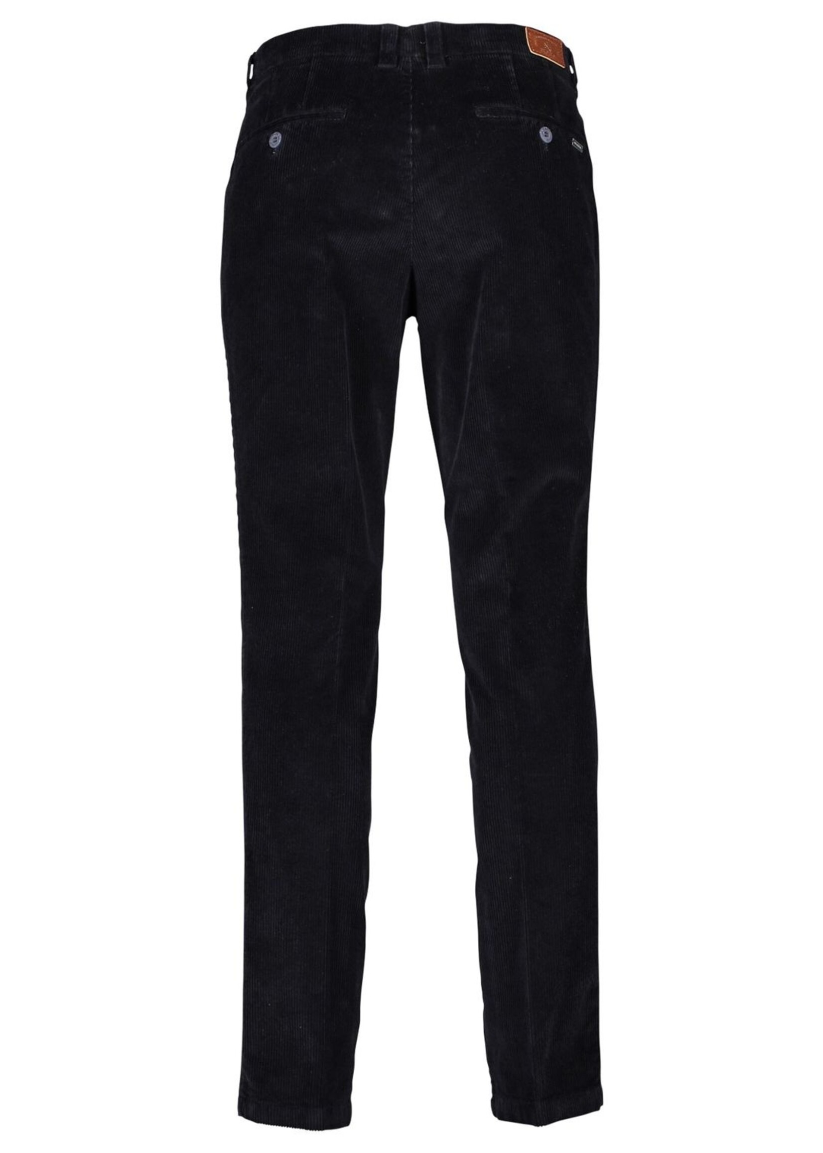 M.E.N.S. Pantalon en velours cordé en coton extensible pour homme-Marine