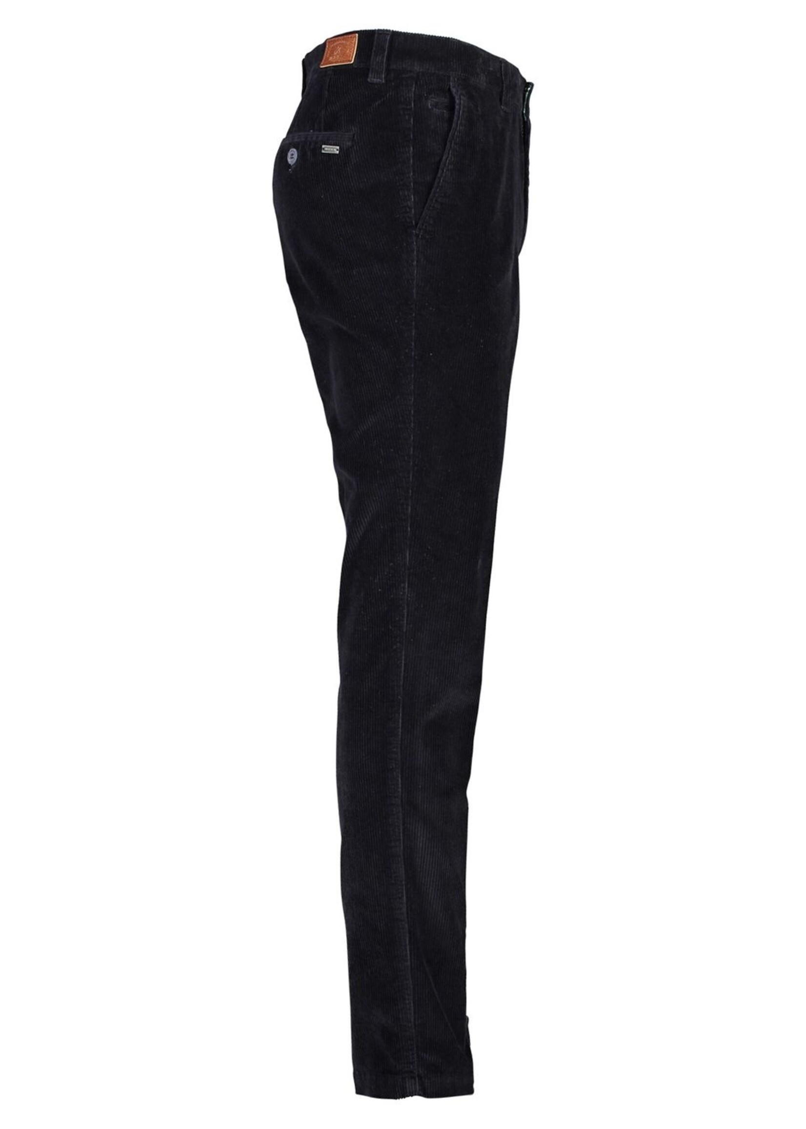 M.E.N.S. Pantalon en velours cordé en coton extensible pour homme-Marine