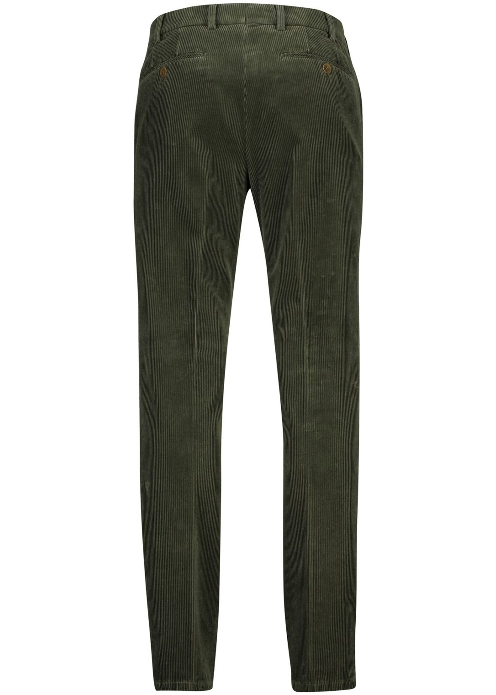 M.E.N.S. Pantalon en velours cordé en coton extensible pour homme-Vert forêt