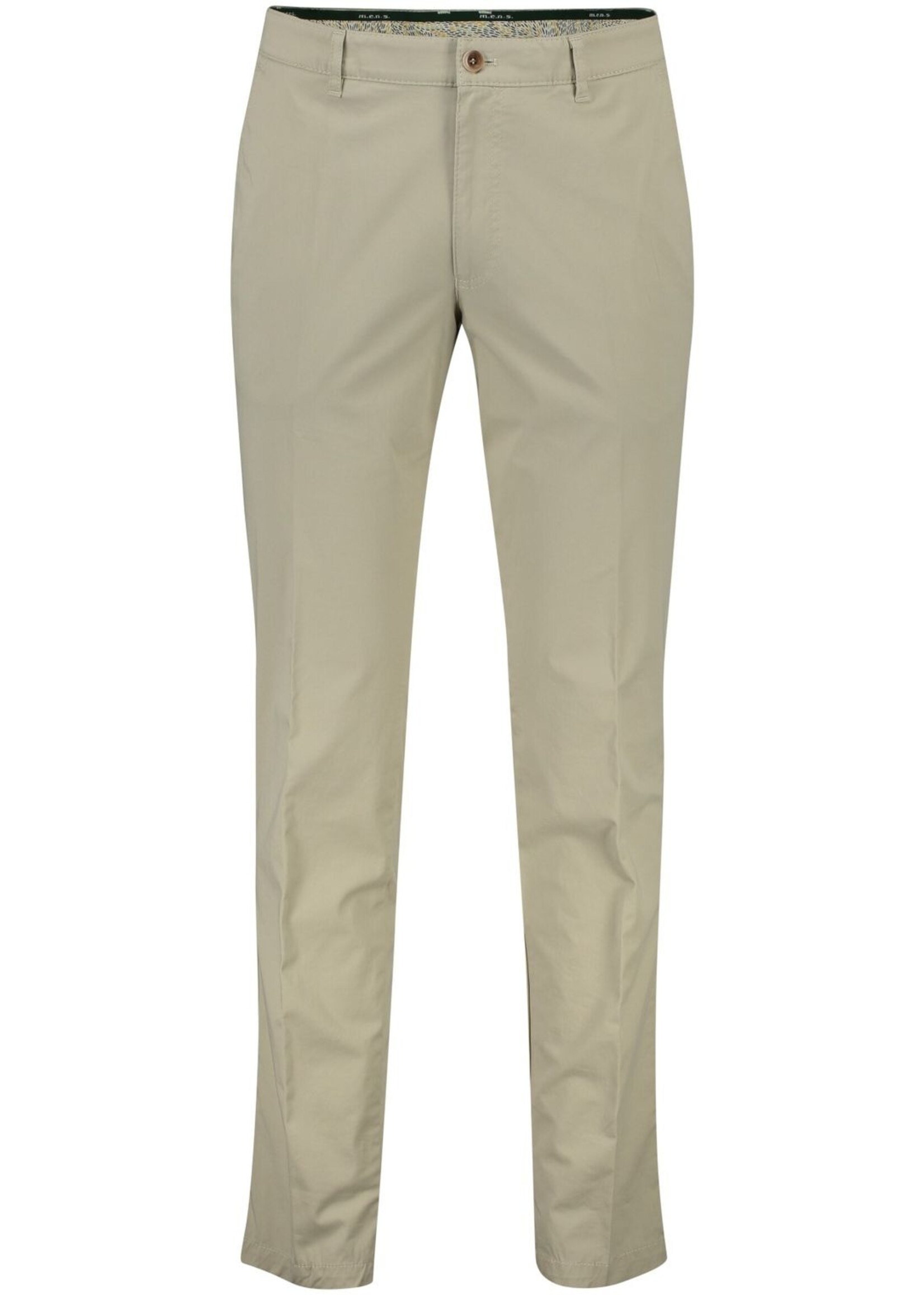 M.E.N.S. Pantalon en coton extensible imprimé Taupe-4312