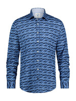 A FISH NAMED FRED Chemise avec imprimé de montagne pour homme-Bleu