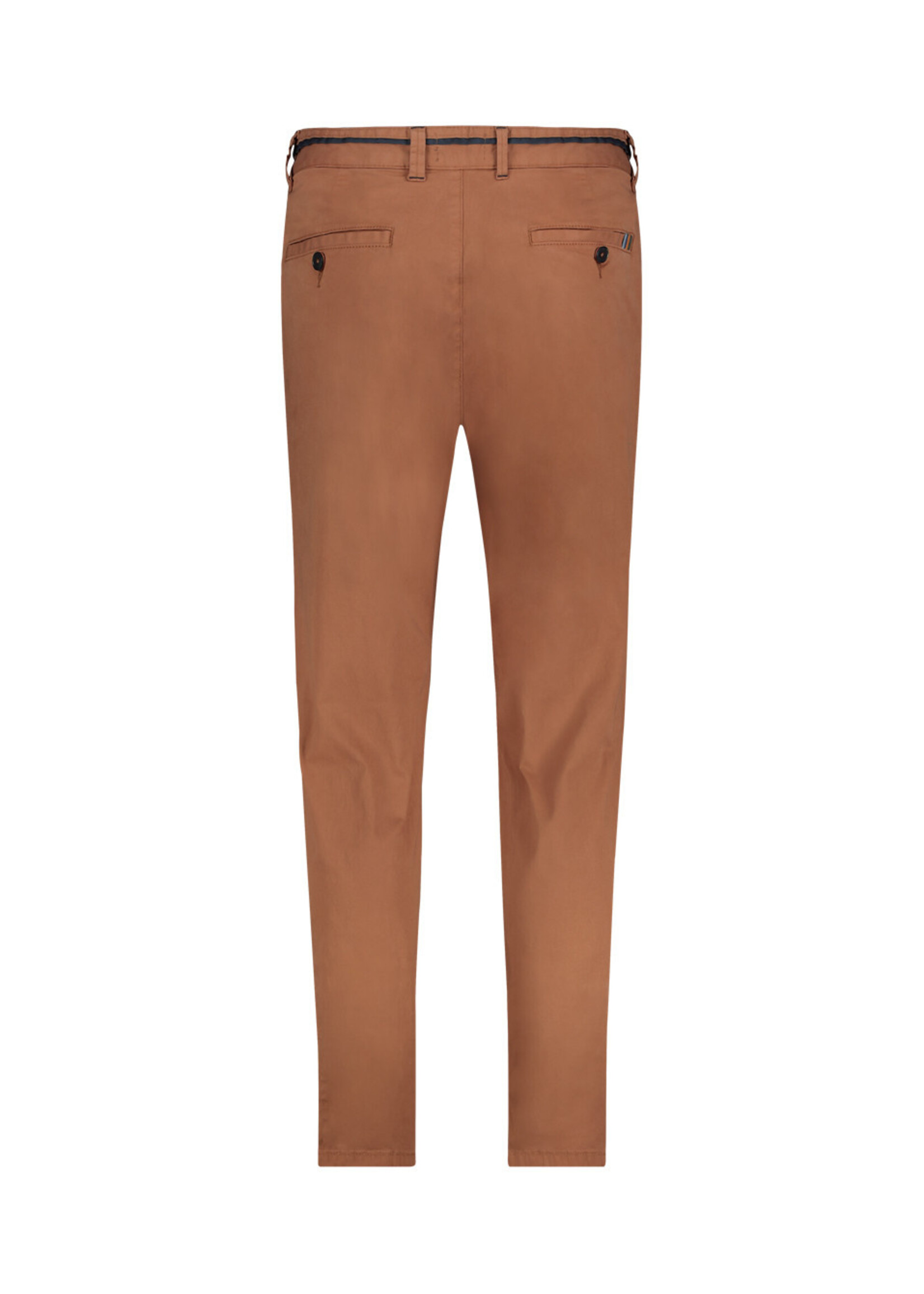 A FISH NAMED FRED Pantalon chinos en coton avec traitement délavé-Cognac