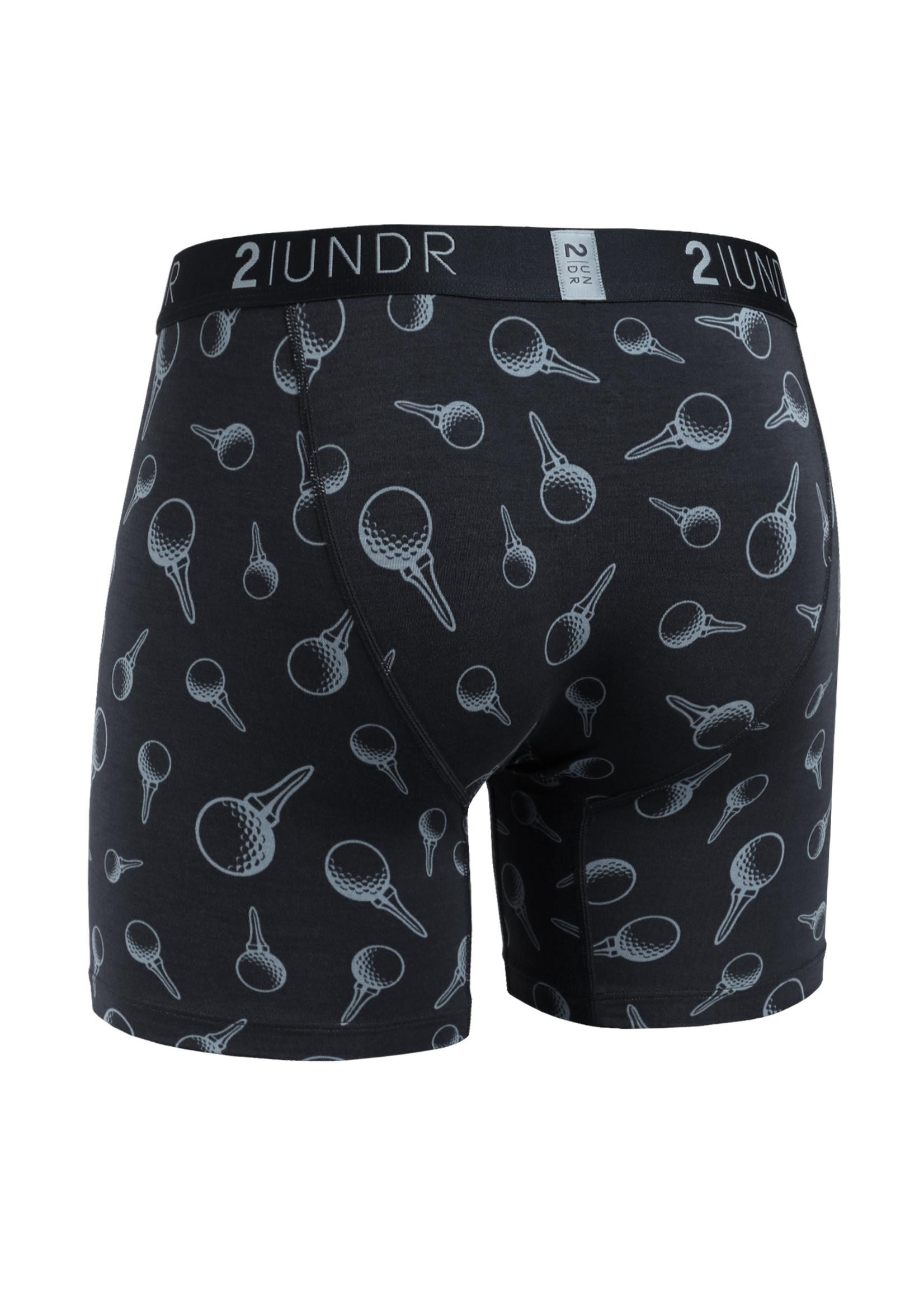 2|UNDR Boxer 6'' Swing Shift en mélange de modal BLACK TEES-Homme