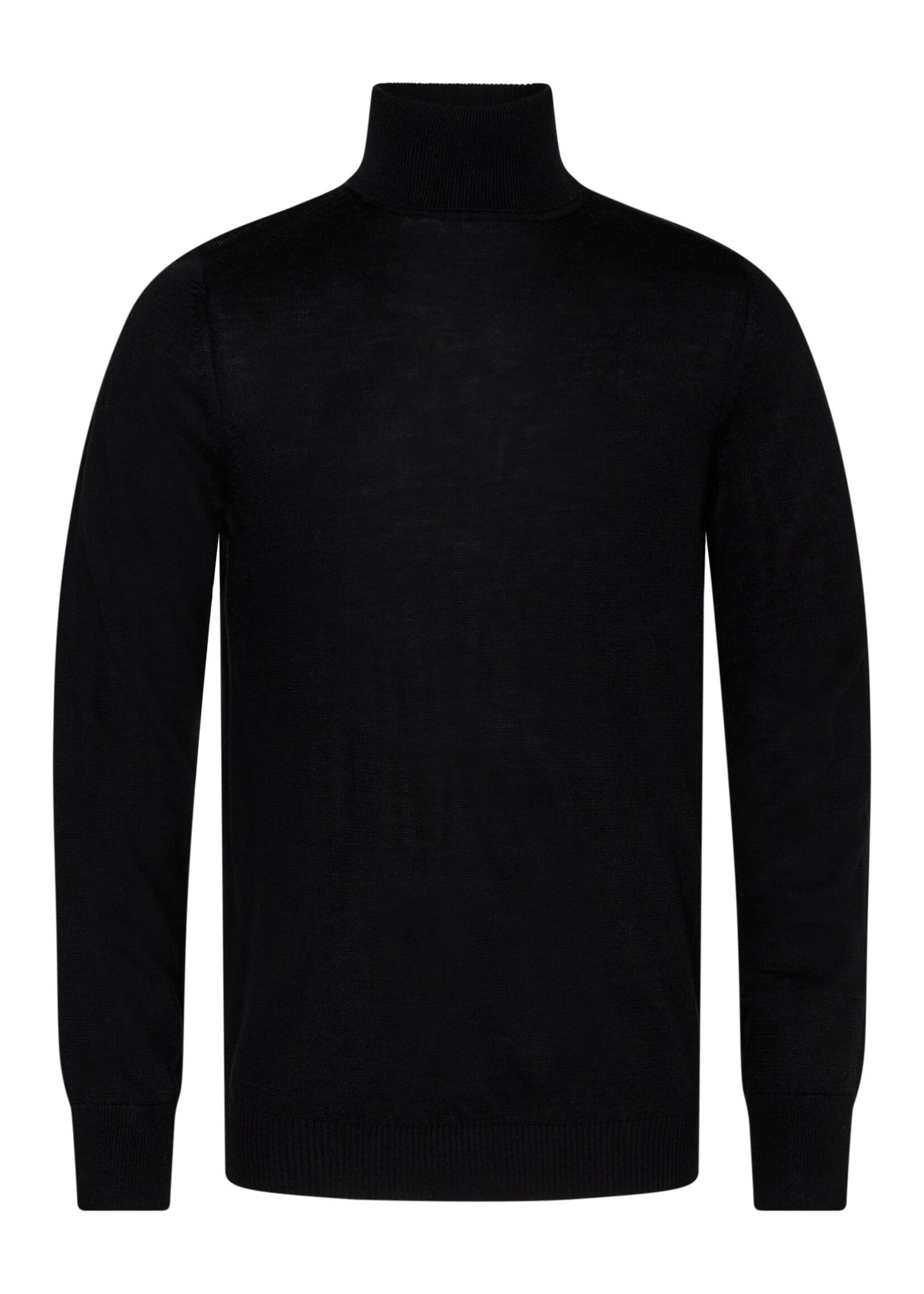 BRUUN & STENGADE Chandail col roulé en laine mérinos pour homme-Noir