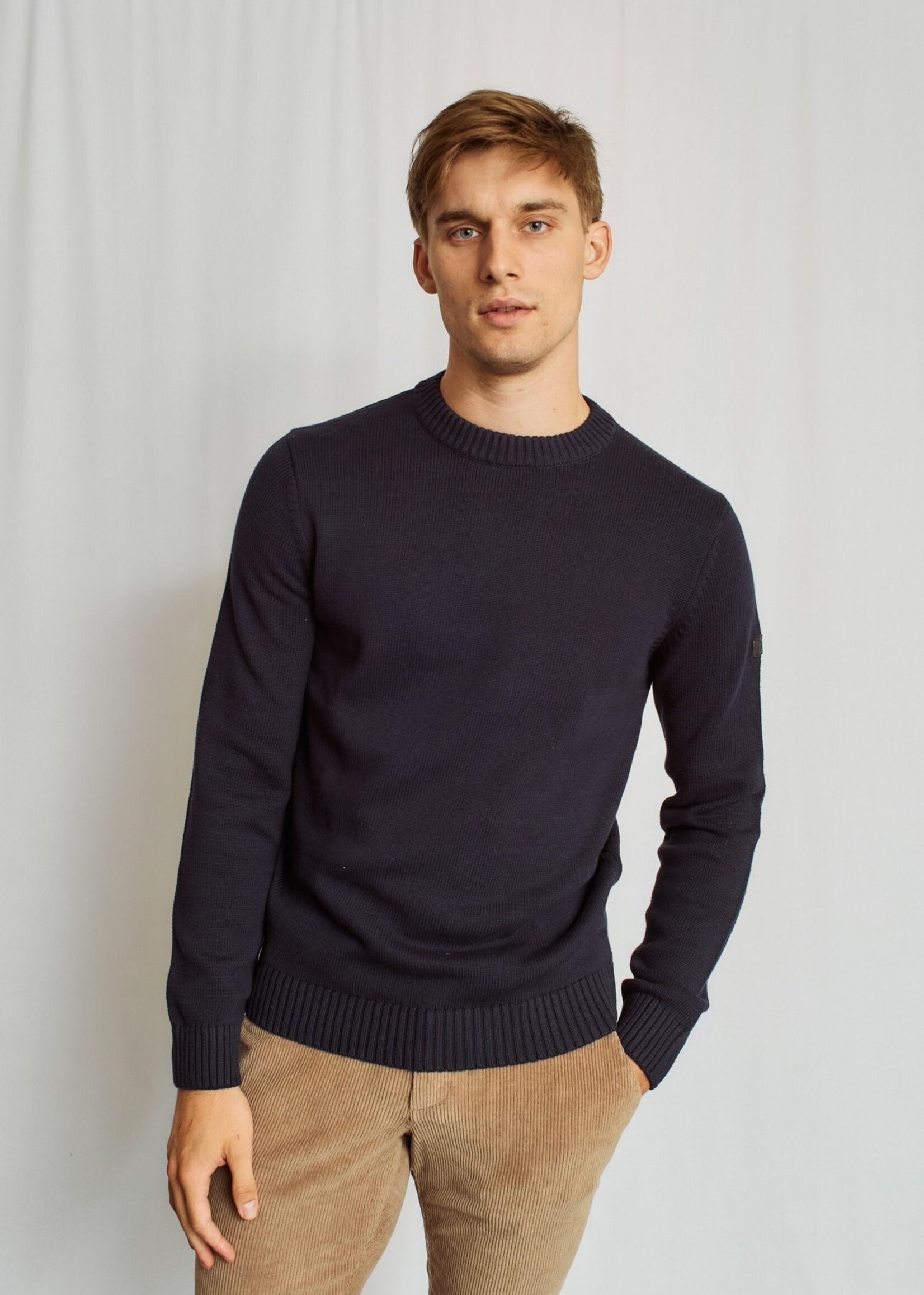 BRUUN & STENGADE Azure Regular Fit Knitwear - Navy