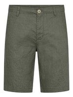 BRUUN & STENGADE Bermuda en pur lin pour homme-Armée