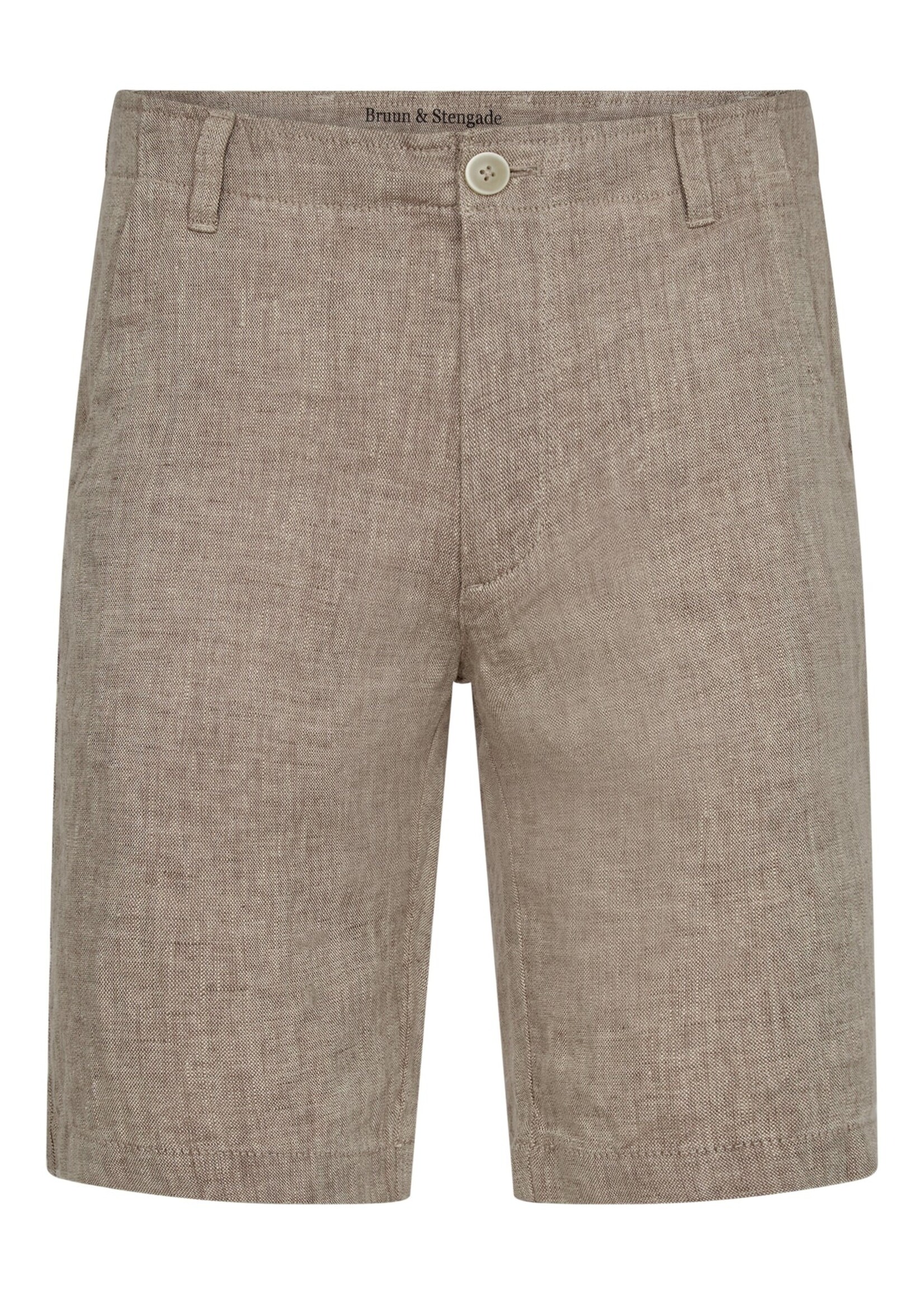 BRUUN & STENGADE Abel Regular Fit Shorts - Brown