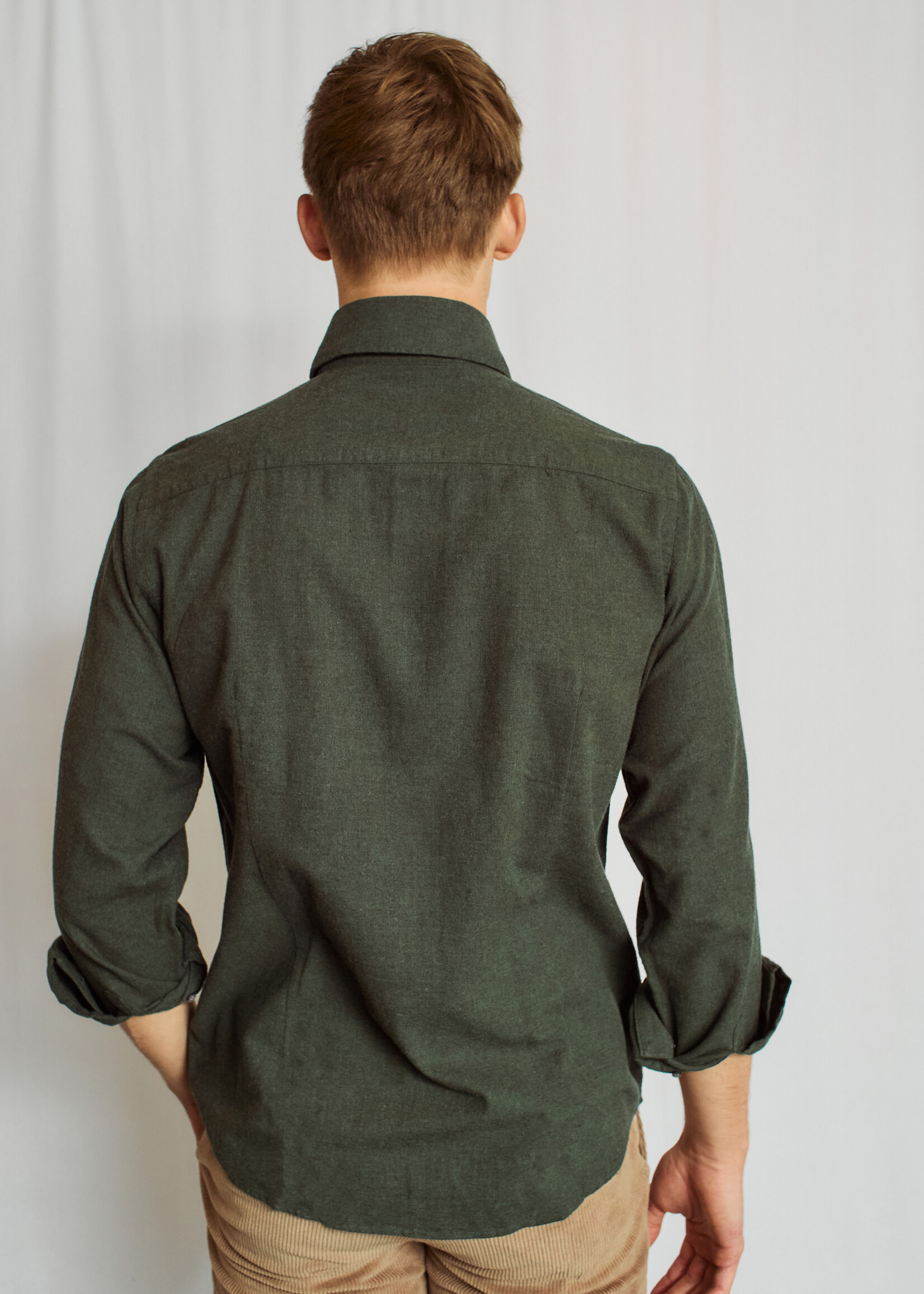 BRUUN & STENGADE Muriel Casual Modern Fit Shirt - Army