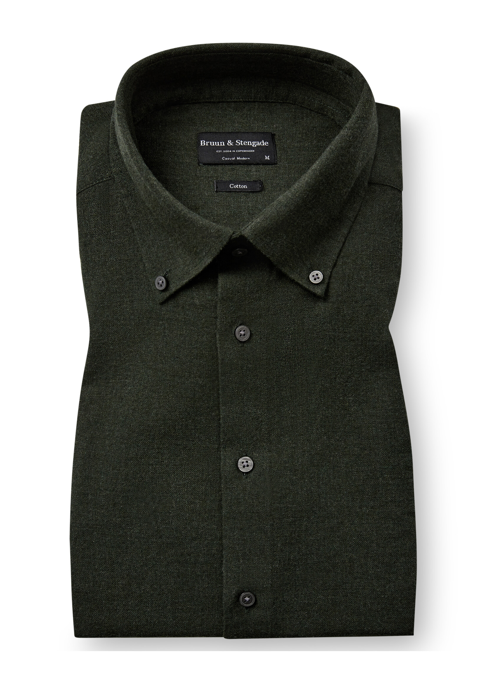 BRUUN & STENGADE Muriel Casual Modern Fit Shirt - Army