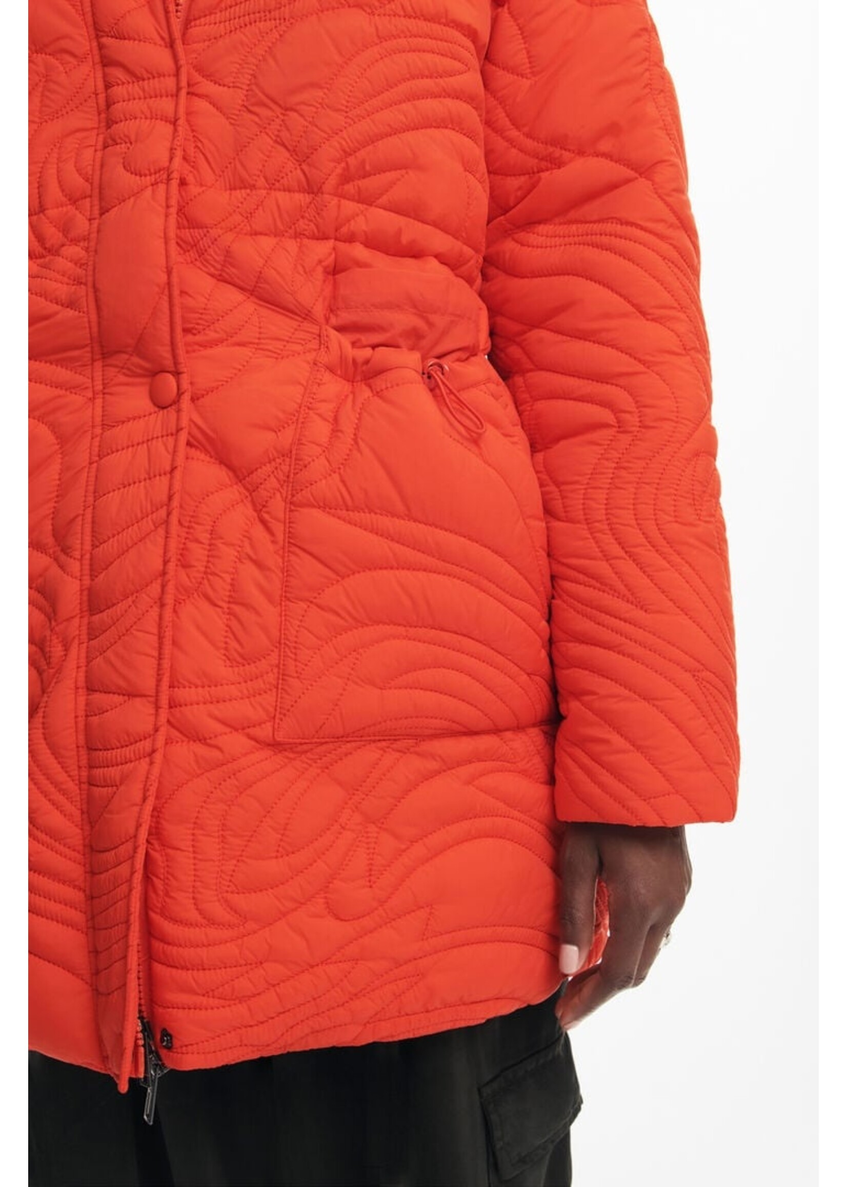 DESIGUAL Manteau matelassé texturé-Orange