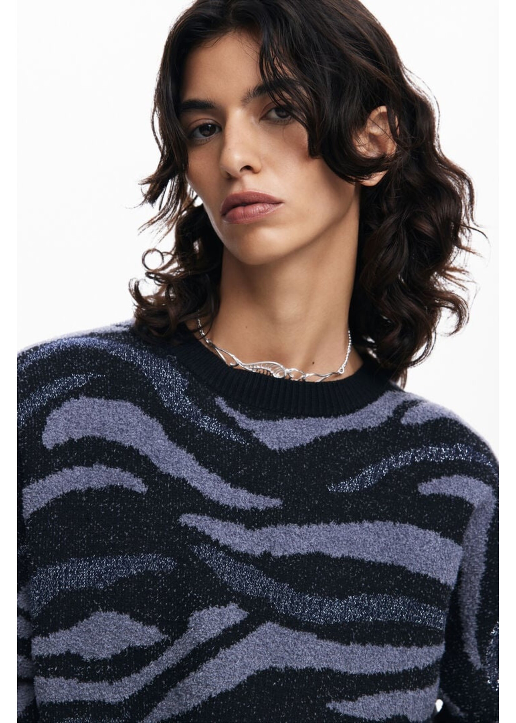 DESIGUAL Animal print sweater
