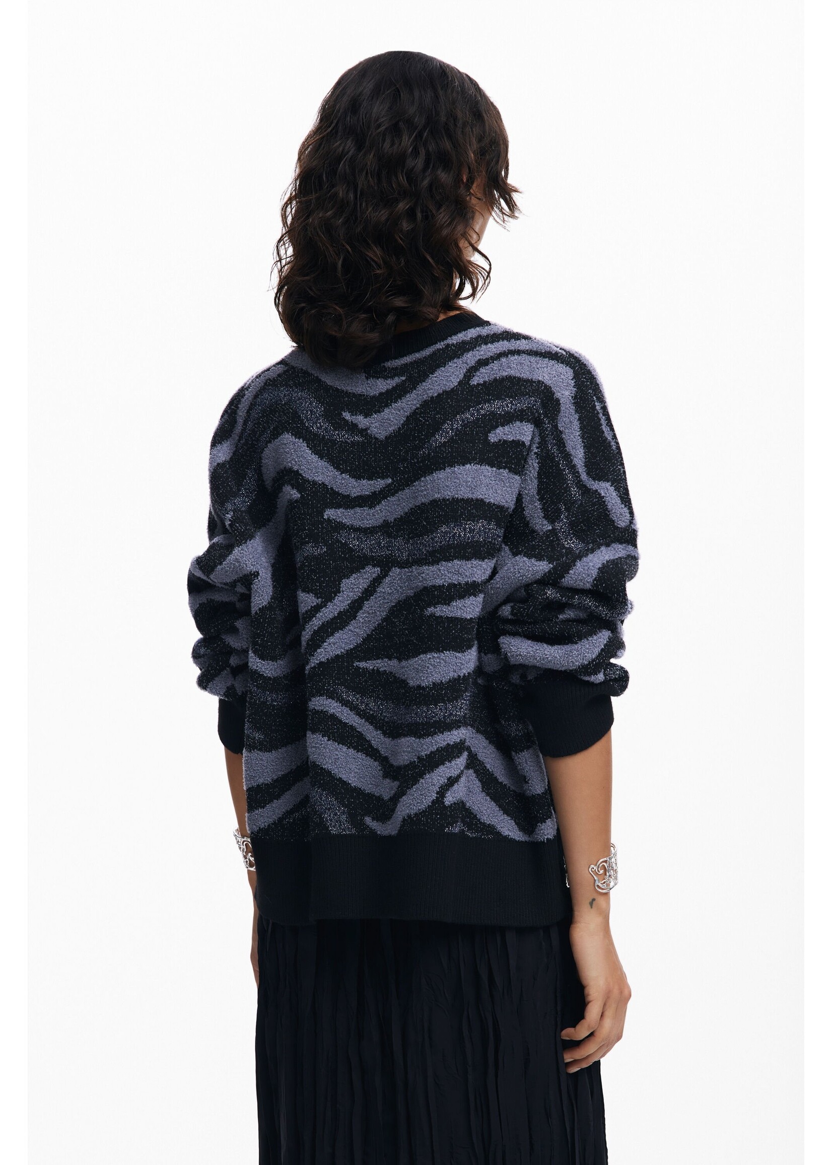 DESIGUAL Animal print sweater