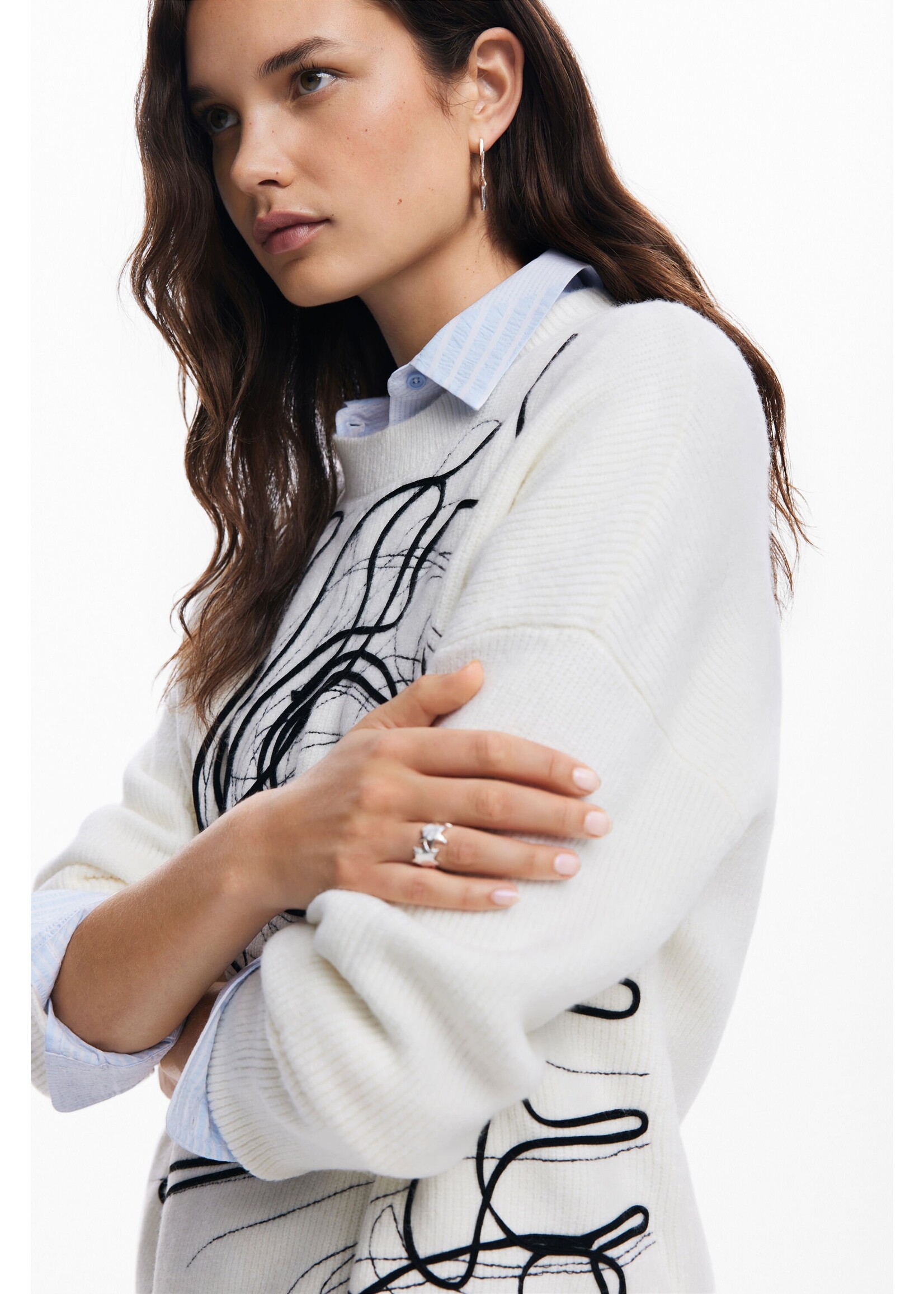 DESIGUAL M. Christian Lacroix brushstroke sweater
