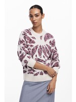 DESIGUAL Leaf print sweater