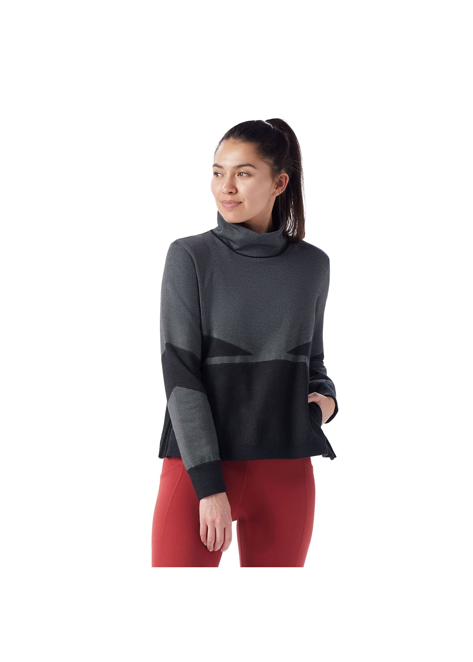SMARTWOOL Chandail en Intraknit pour femme-Noir