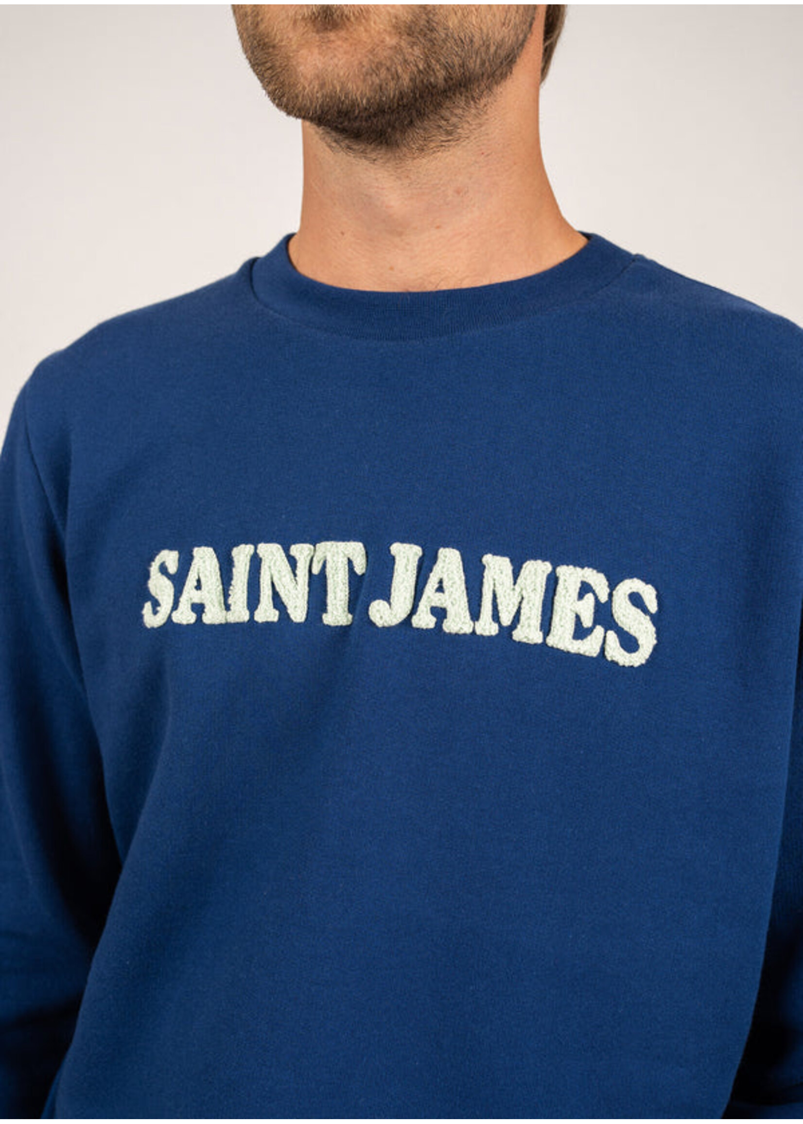SAINT-JAMES Chandail en molleton avec broderie Solal - 2 couleurs disponibles