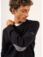 SAINT-JAMES Cuirassé V-neck sweater with elbow patches
