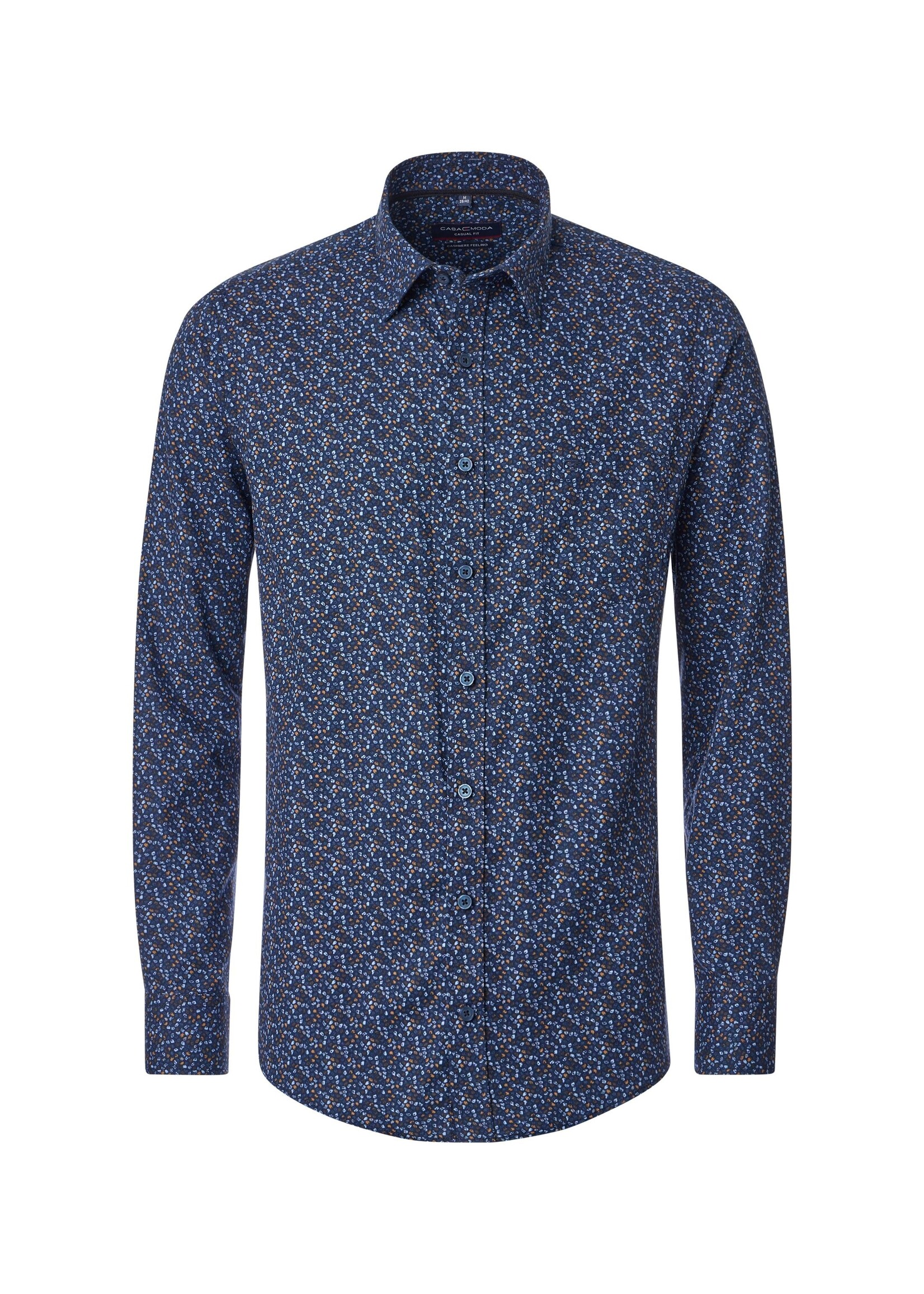 CASA MODA Chemise en flanelle de coton avec imprimé automne-Marine