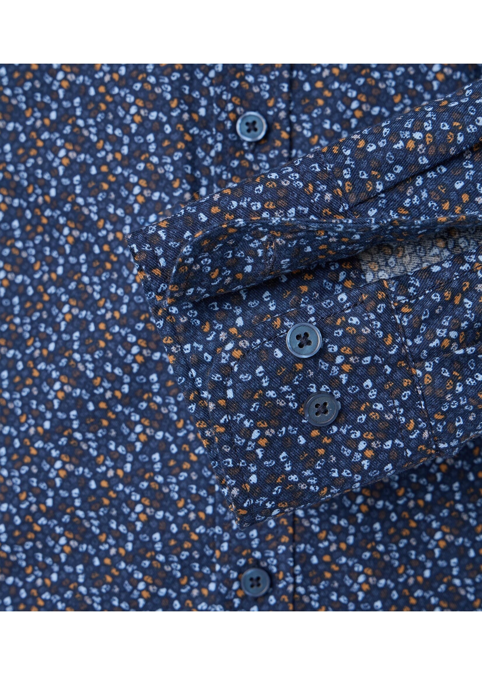 CASA MODA Chemise en flanelle de coton avec imprimé automne-Marine