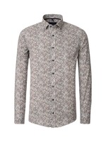 CASA MODA Chemise décontractée à imprimé pour homme-Brun