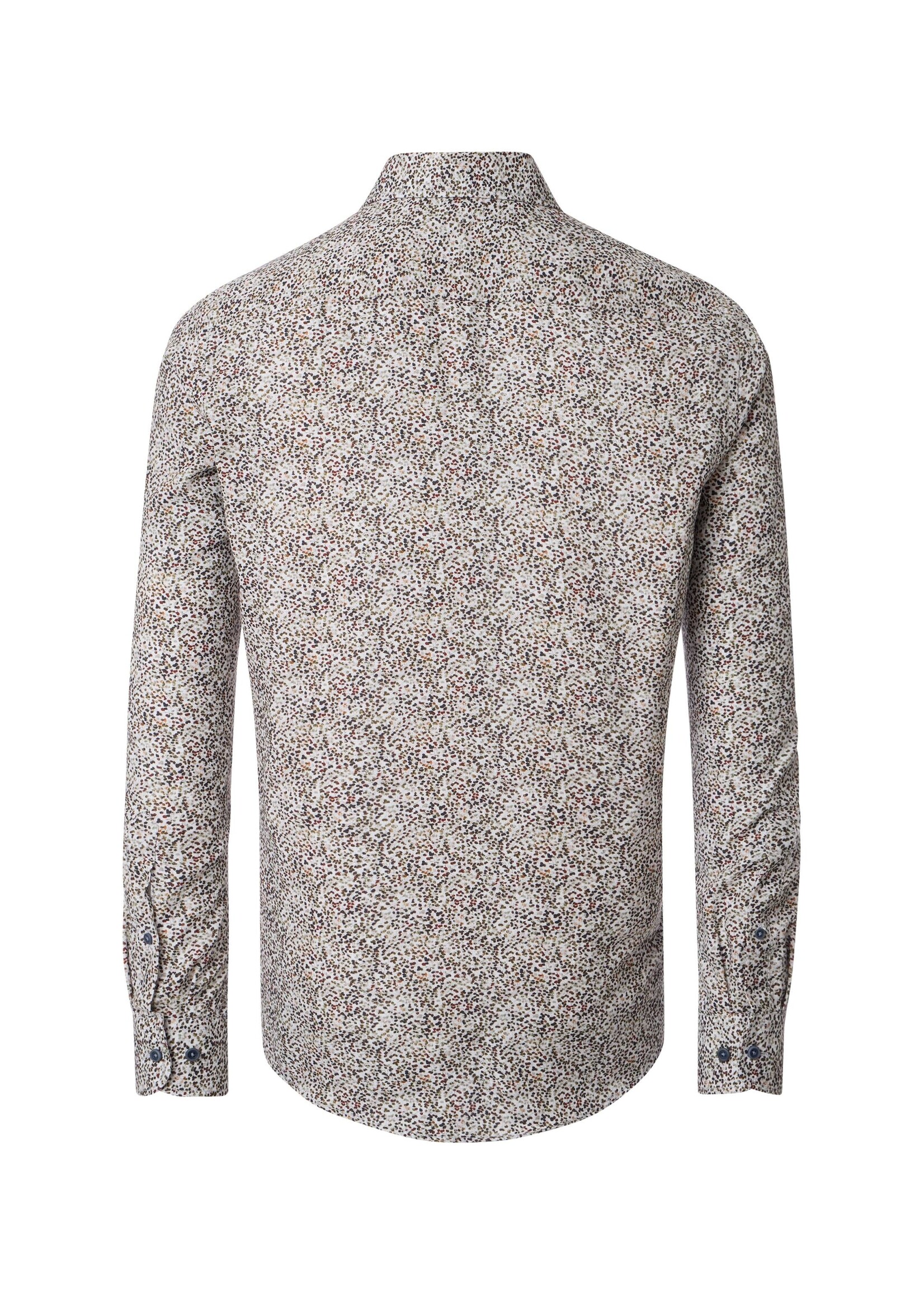 CASA MODA Chemise décontractée à imprimé pour homme-Brun