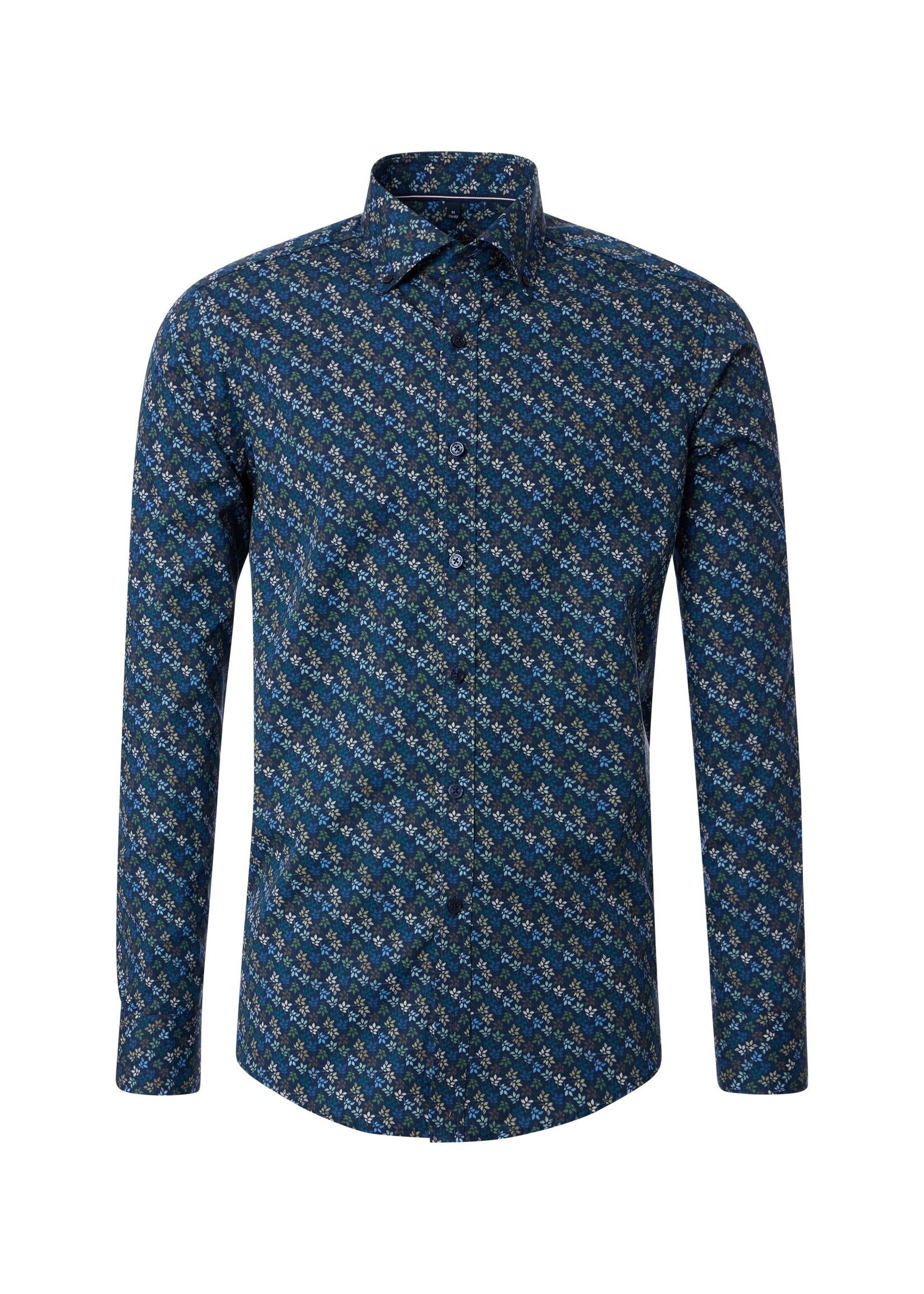 CASA MODA Chemise importée en pur coton pour homme-Marine