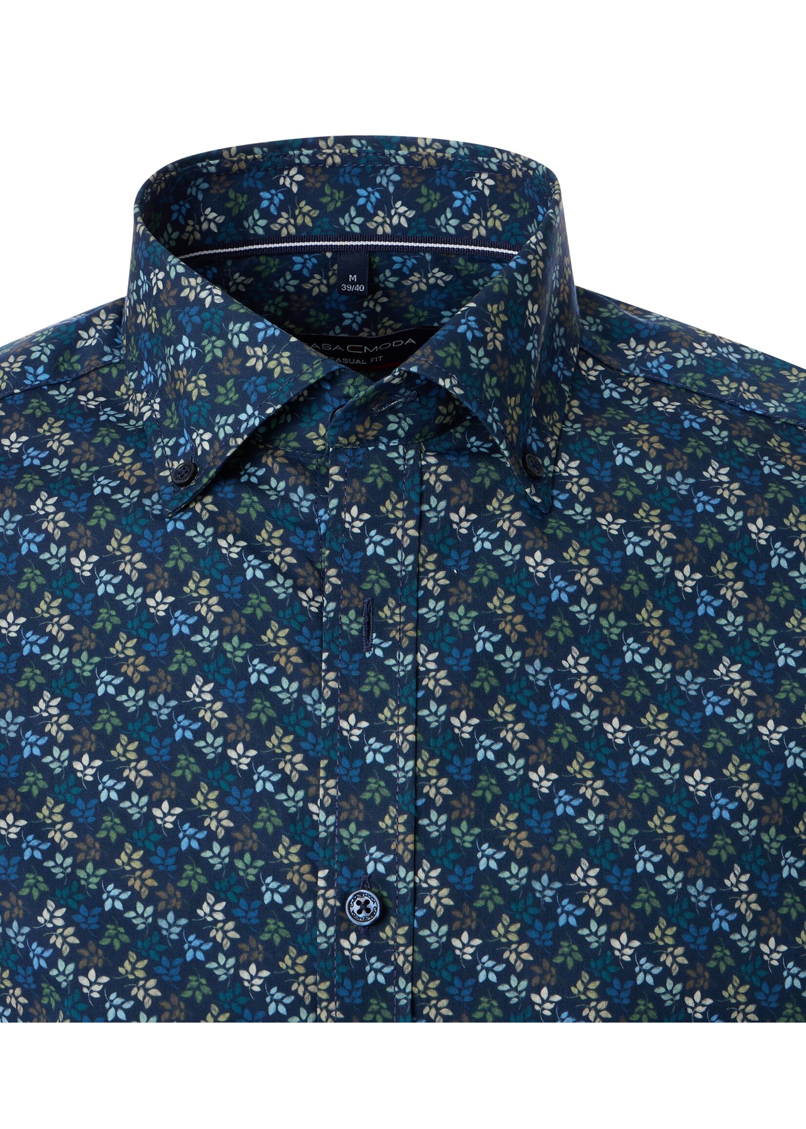 CASA MODA Chemise importée en pur coton pour homme-Marine