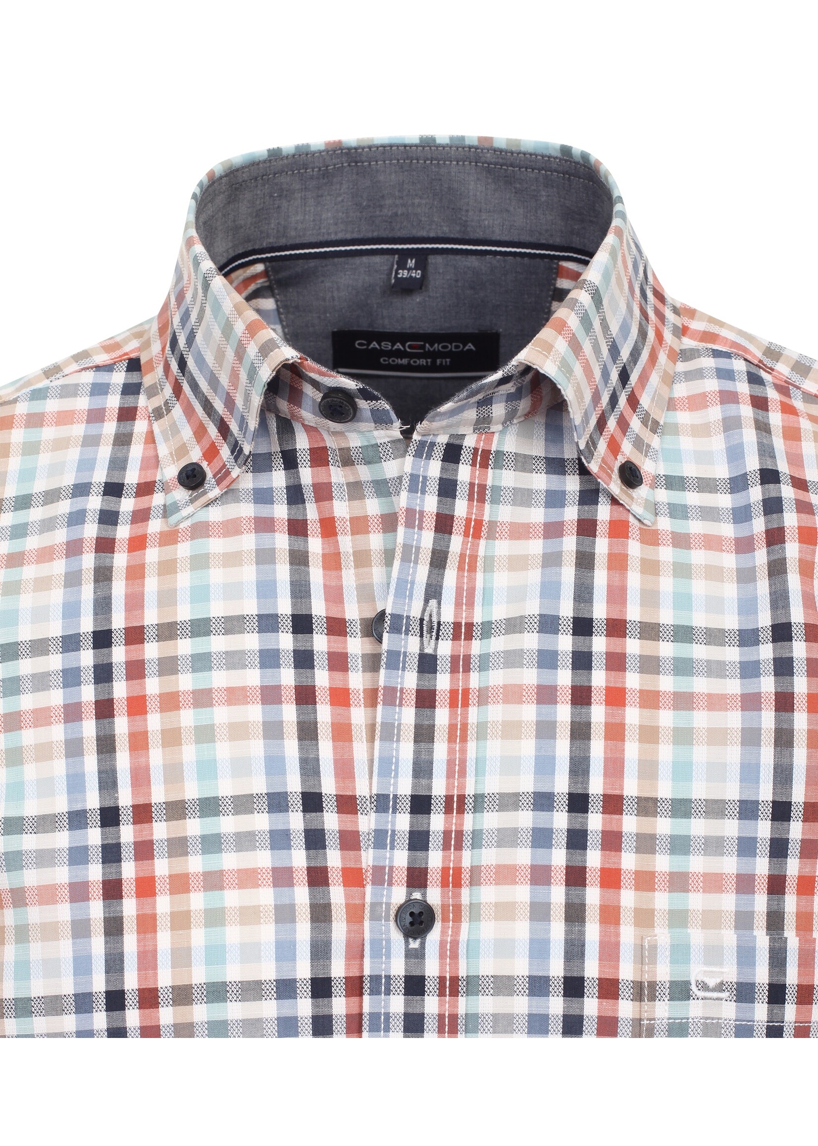 CASA MODA Chemise à carreaux-Tangerine multi