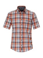 CASA MODA Chemise 100% cotton à carreaux-Tangerine