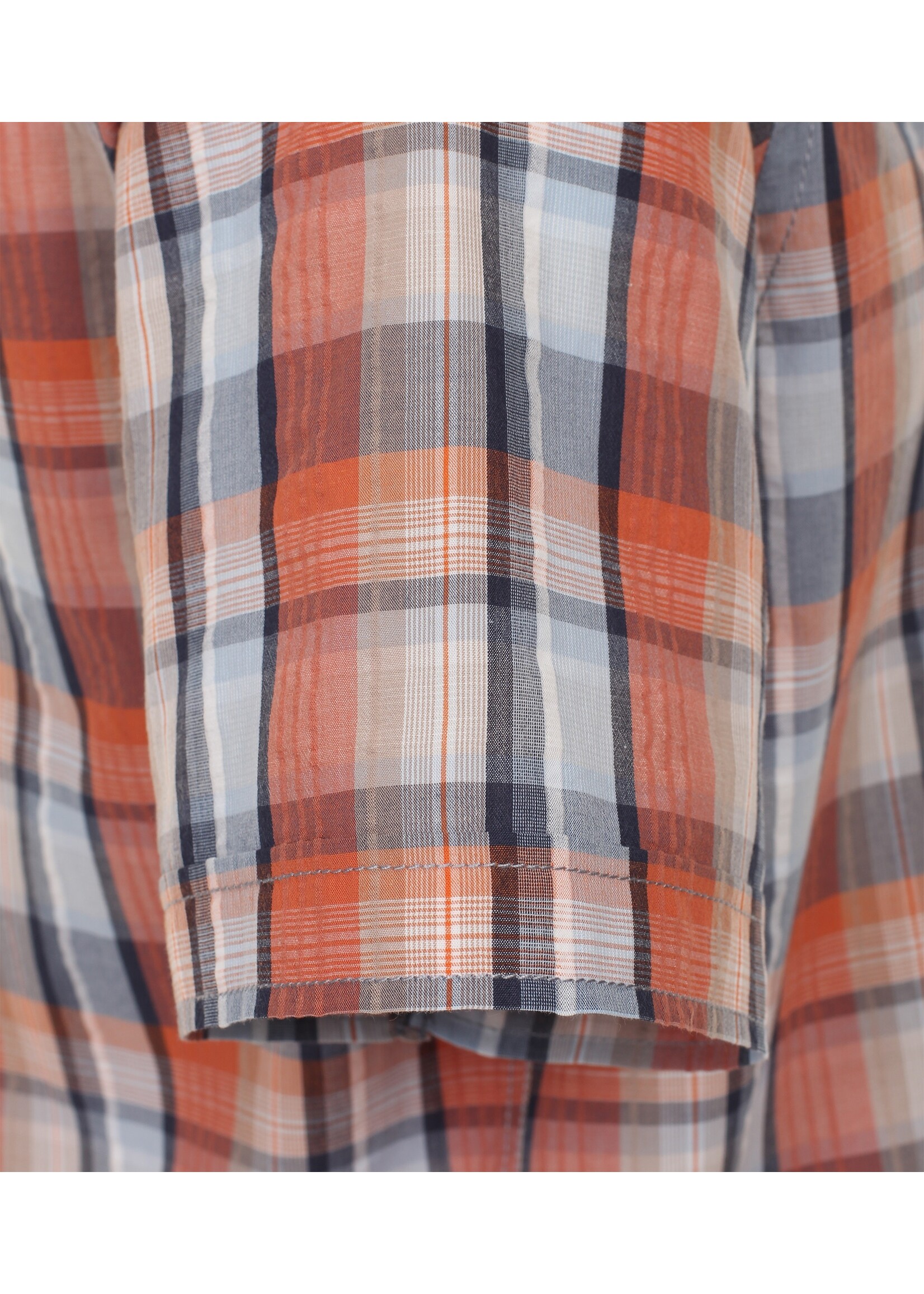 CASA MODA Chemise 100% cotton à carreaux-Tangerine