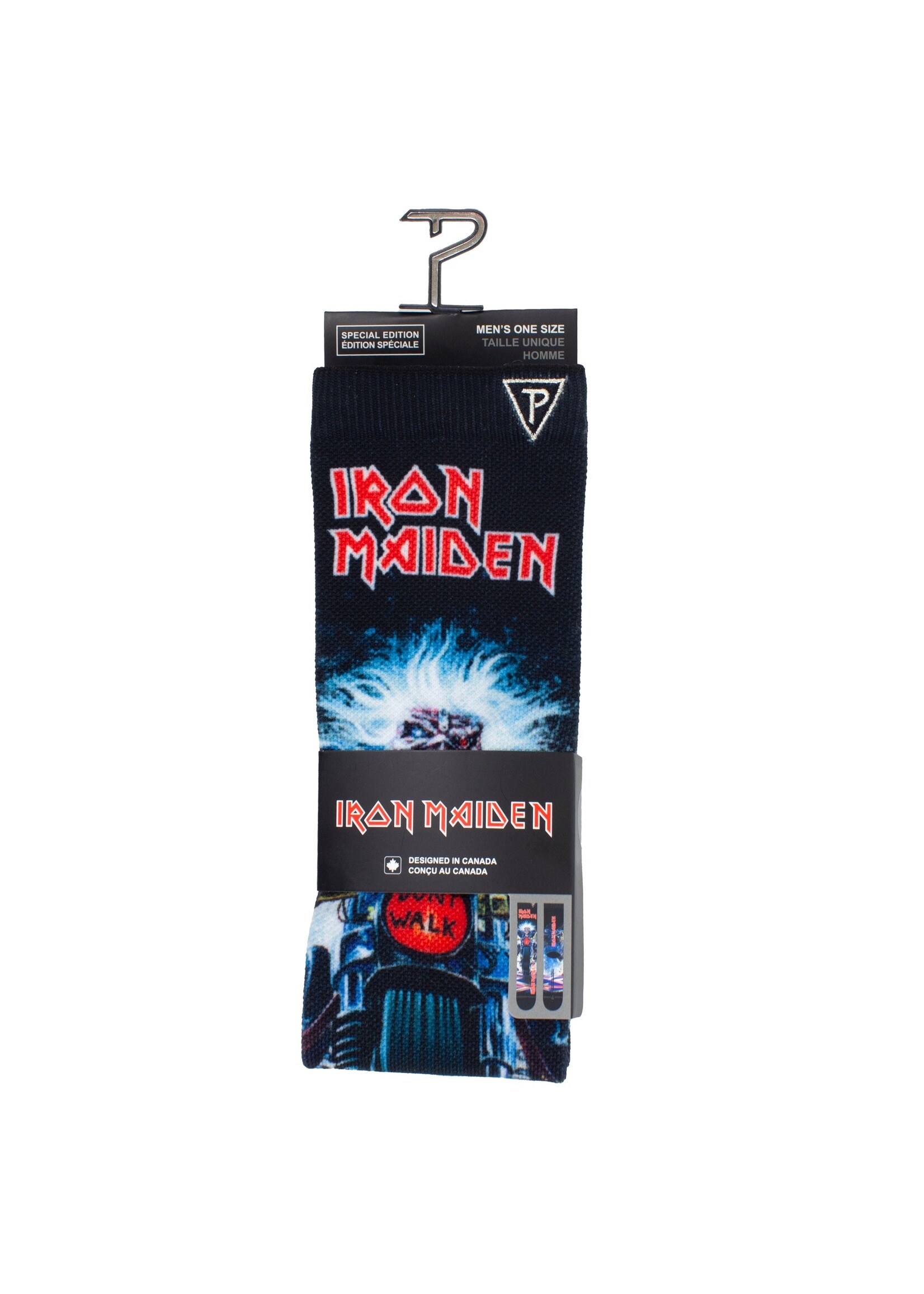 PERRI'S SOCKS IRON MAIDEN EDDIE BIKER SOCK, 1 PAIR
