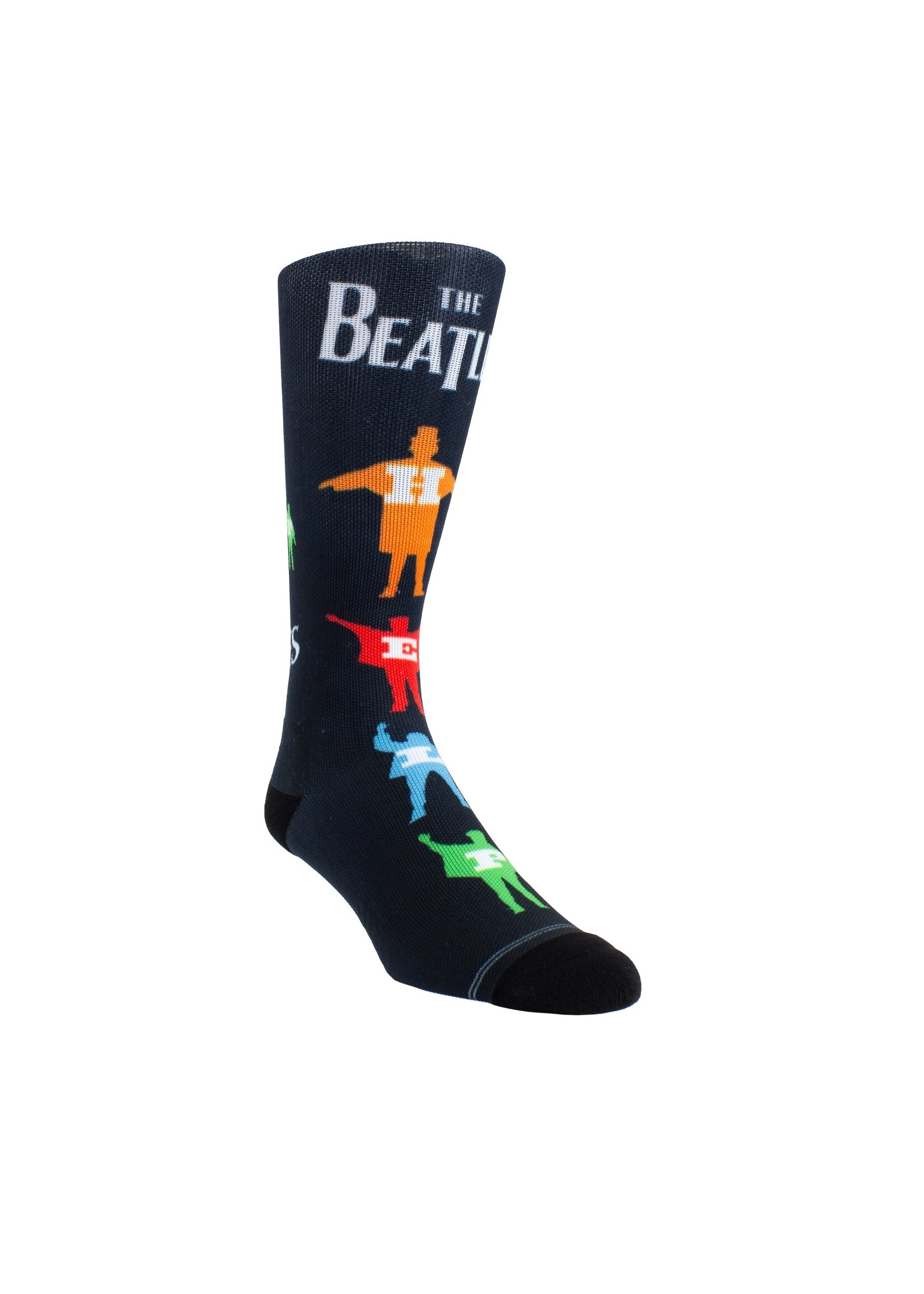 PERRI'S SOCKS THE BEATLES HELP MULTI COLOR SILHOUETTE SOCKS, 1 PAIR