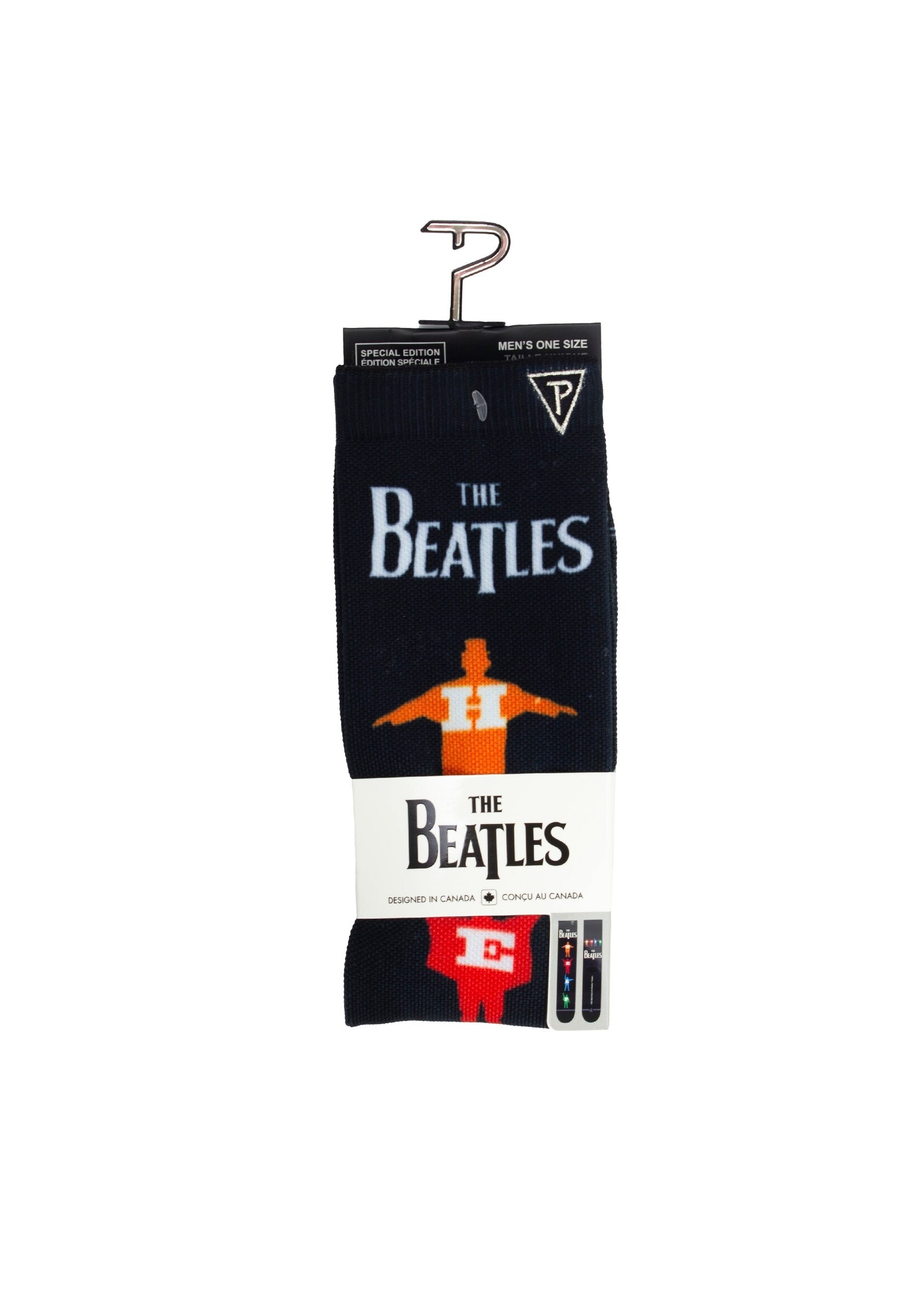 PERRI'S SOCKS THE BEATLES HELP MULTI COLOR SILHOUETTE SOCKS, 1 PAIR