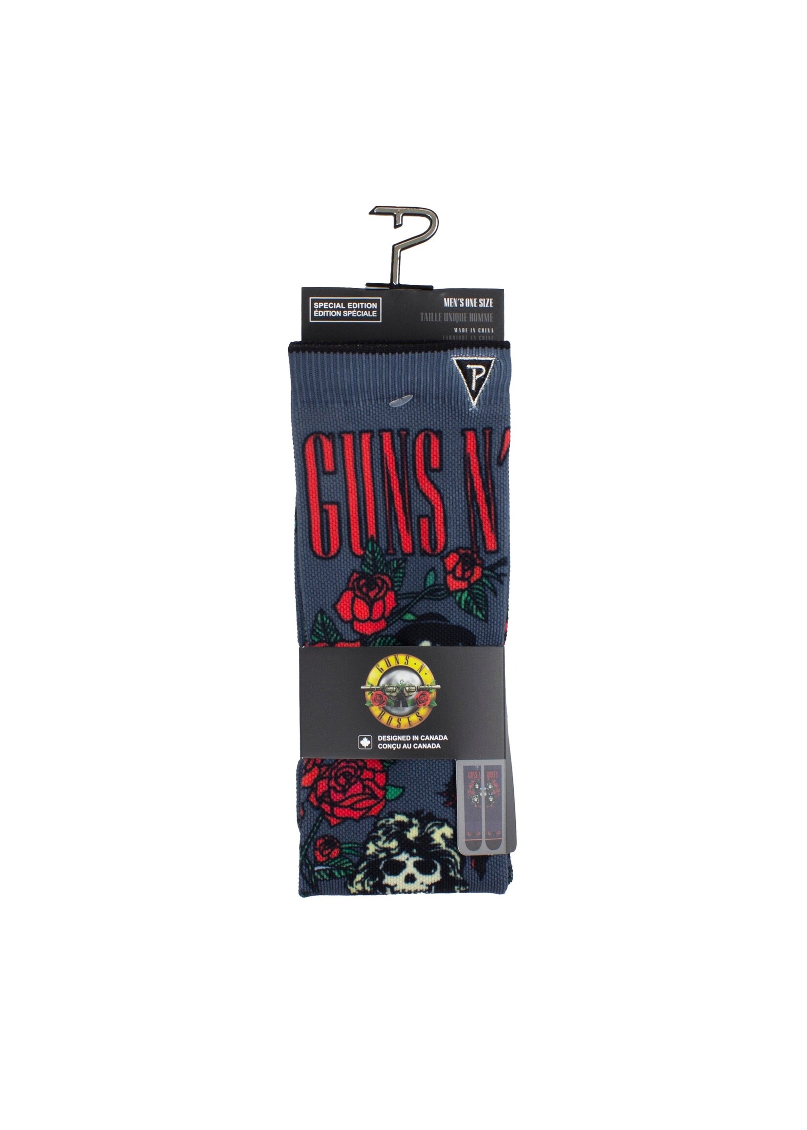PERRI'S SOCKS Bas imprimé en sublimation Guns N' Roses Spécial Édition-Roses Logo