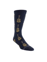 PERRI'S SOCKS ACOUSTIC GUITARS CREW KNIT IN SOCKS, 1 PAIR