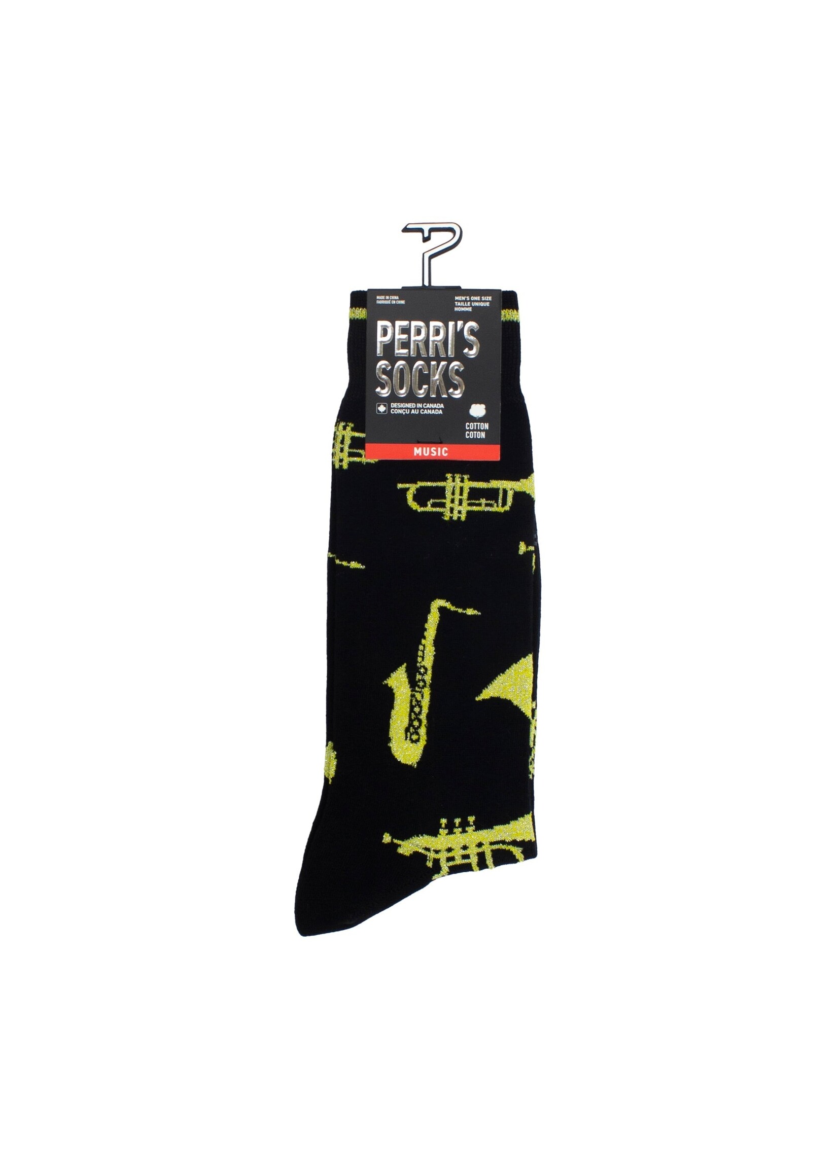 PERRI'S SOCKS BRASS INSTRUMENTS CREW KNIT IN SOCKS, 1 PAIR