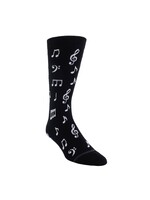 PERRI'S SOCKS MUSIC NOTES CREW KNIT IN SOCKS, 1 PAIR