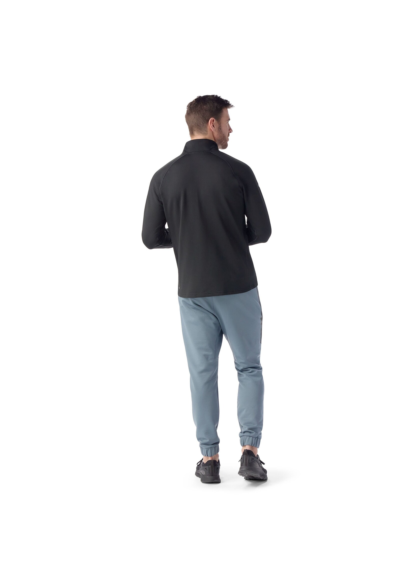 SMARTWOOL Chandail Active Fleece à demi-glissière pour homme-NOIR