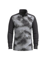 SMARTWOOL Chandail couche de base en mérinos à demi-glissière pour homme-PIN BRUMEUX CHARBON
