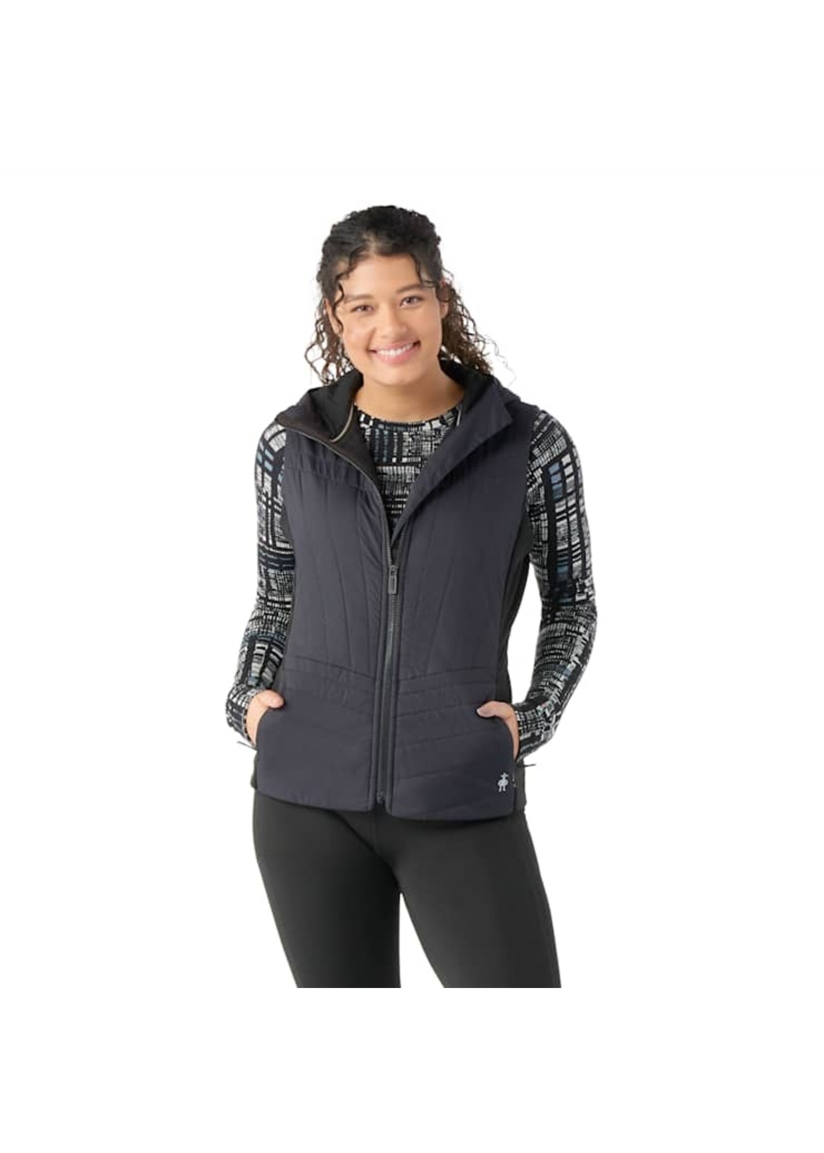 SMARTWOOL Veste sans manches en Smartloft pour femme-NOIR