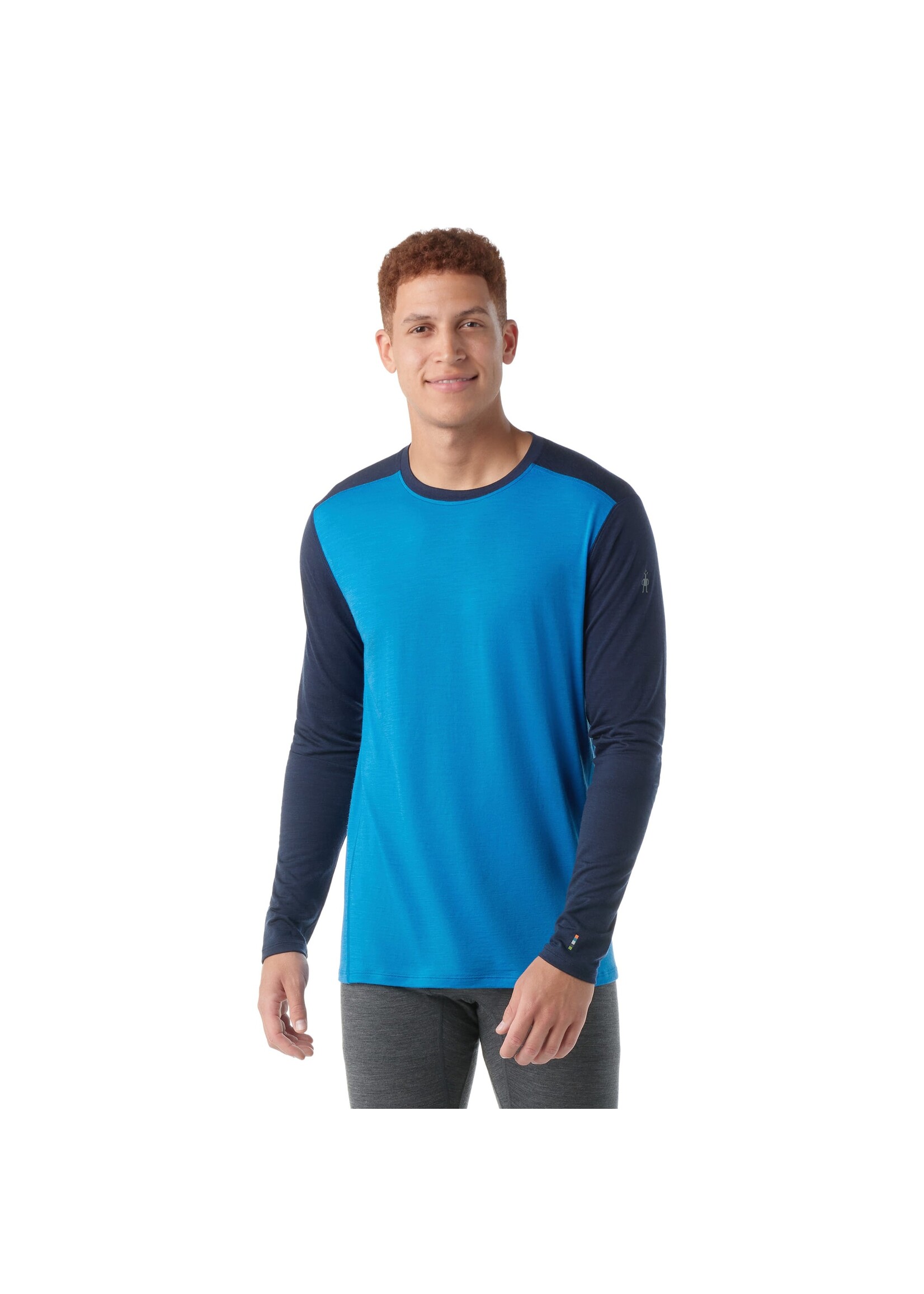 SMARTWOOL Chandail couche de base toute saison à demi-glissière pour homme-BLEU LAGUNA-MARINE PROFOND
