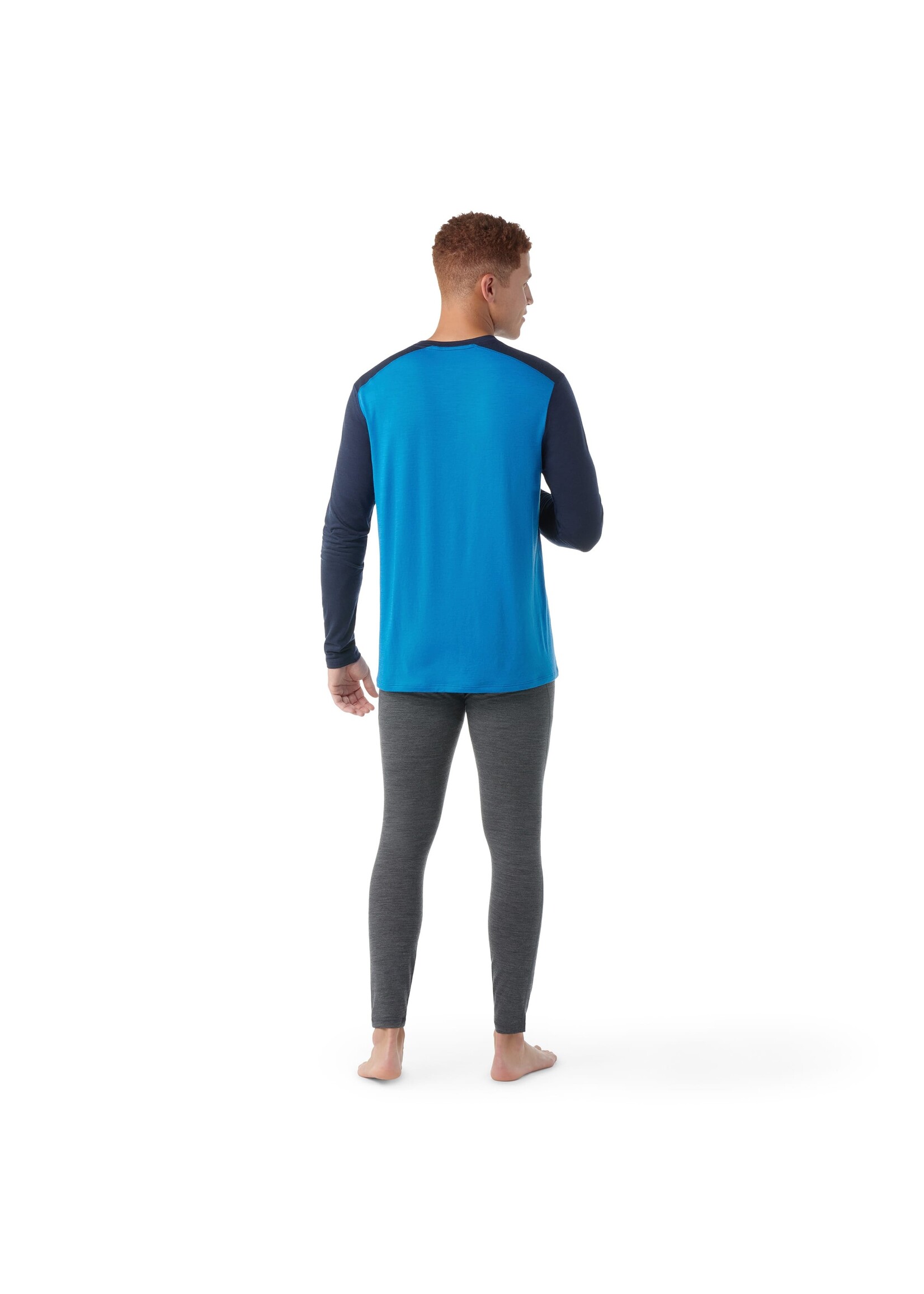 SMARTWOOL Chandail couche de base toute saison à demi-glissière pour homme-BLEU LAGUNA-MARINE PROFOND