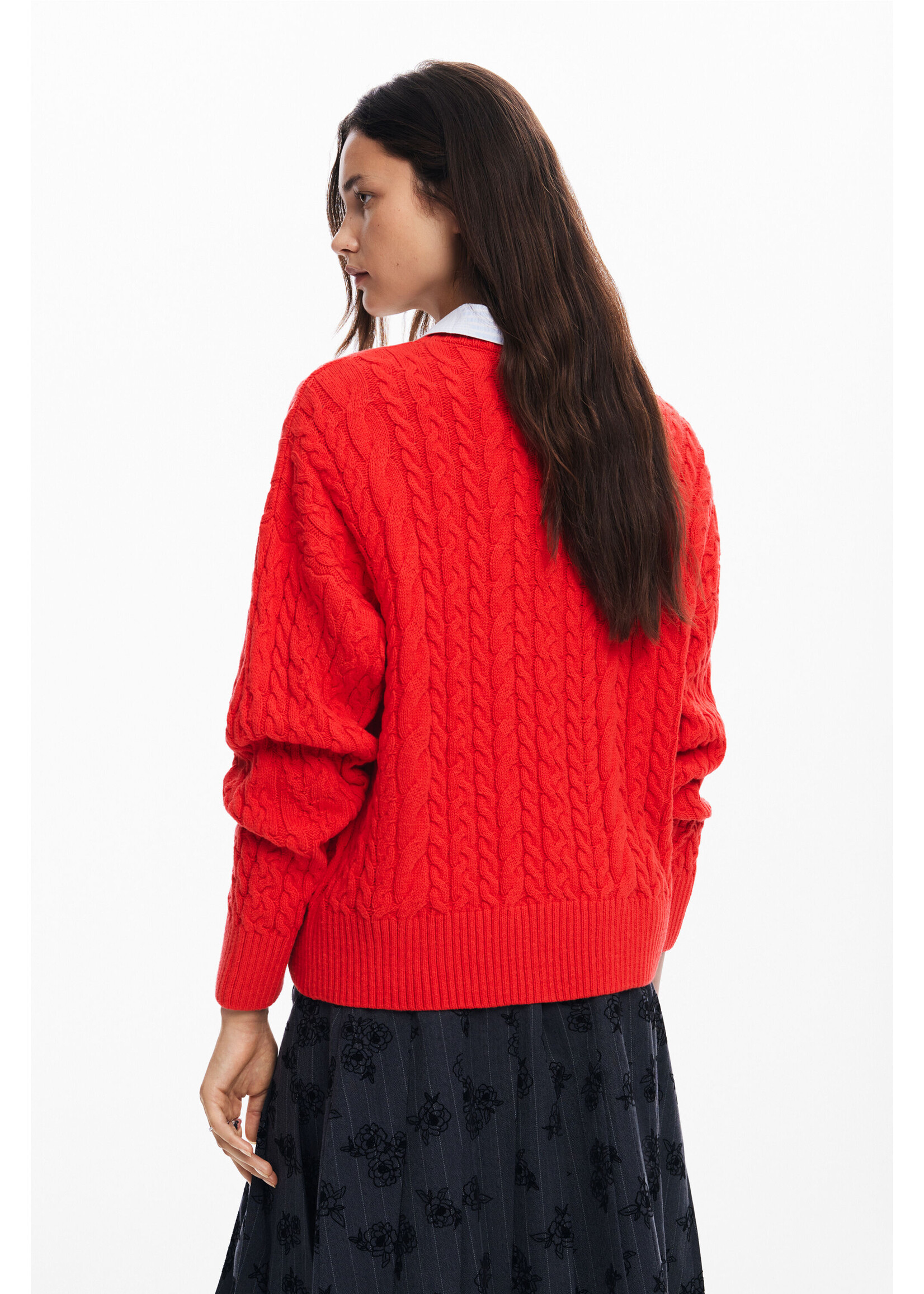 DESIGUAL Pull en maille à reliefs