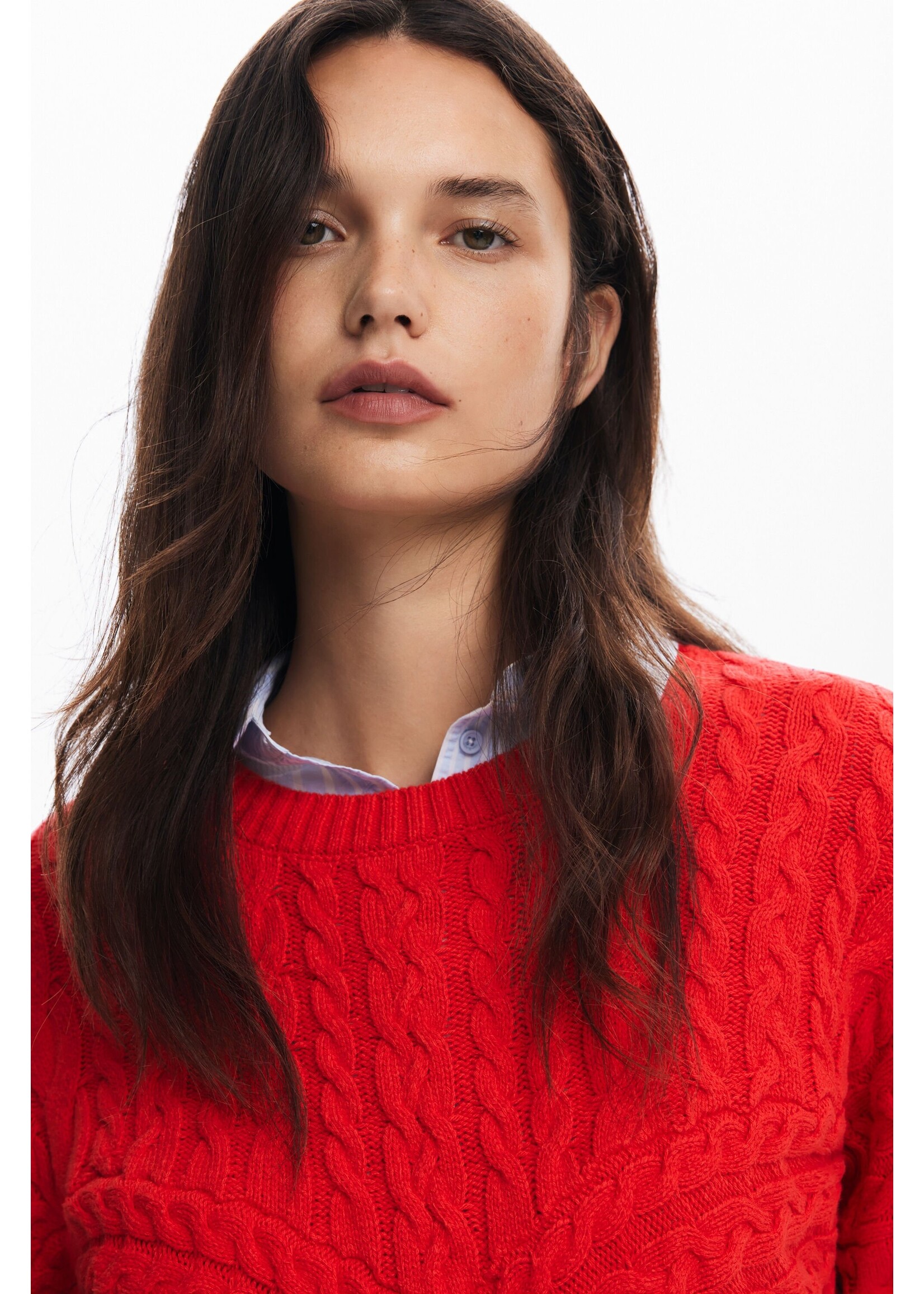 DESIGUAL Pull en maille à reliefs