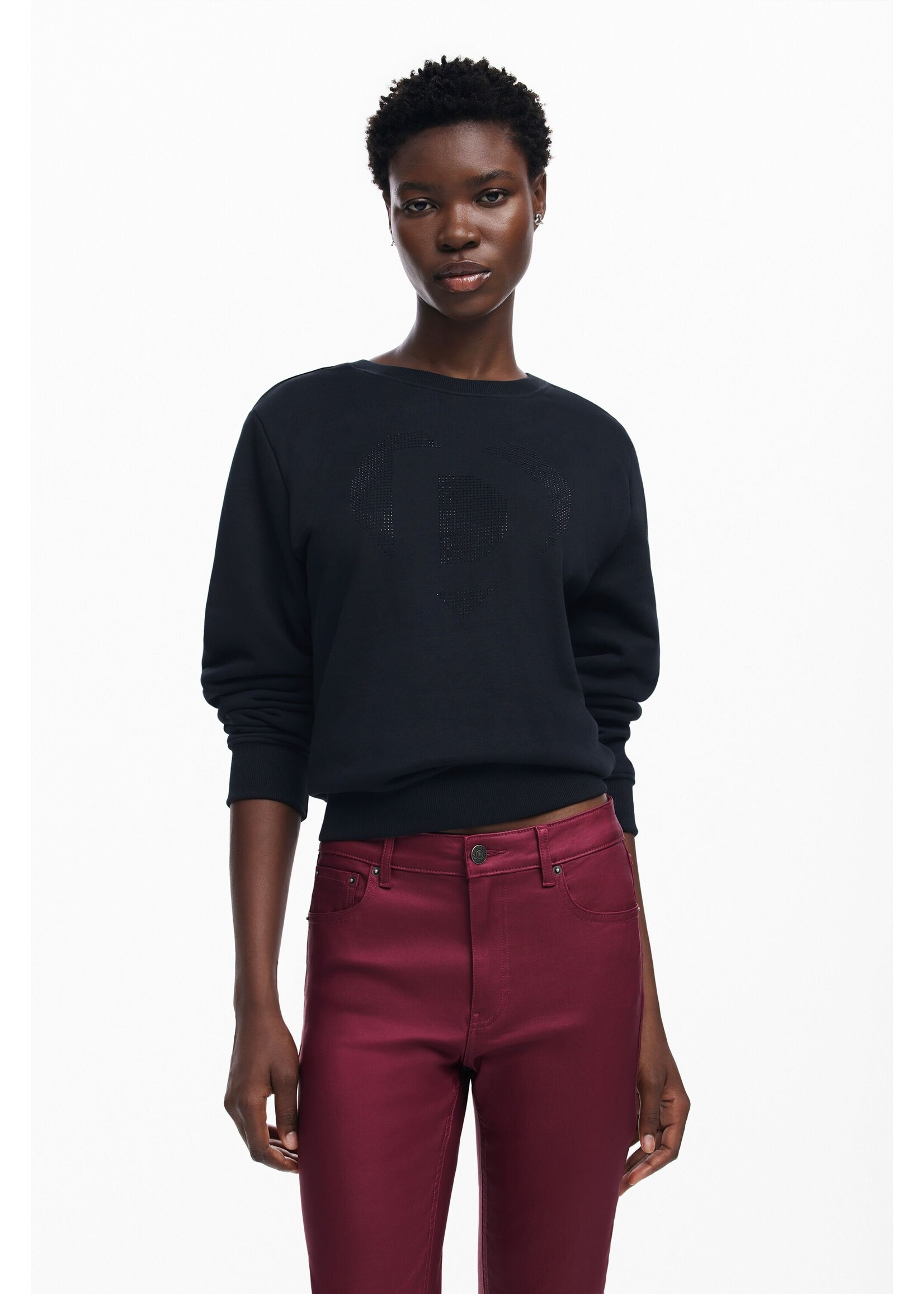 DESIGUAL Pantalon slim-Bordeaux